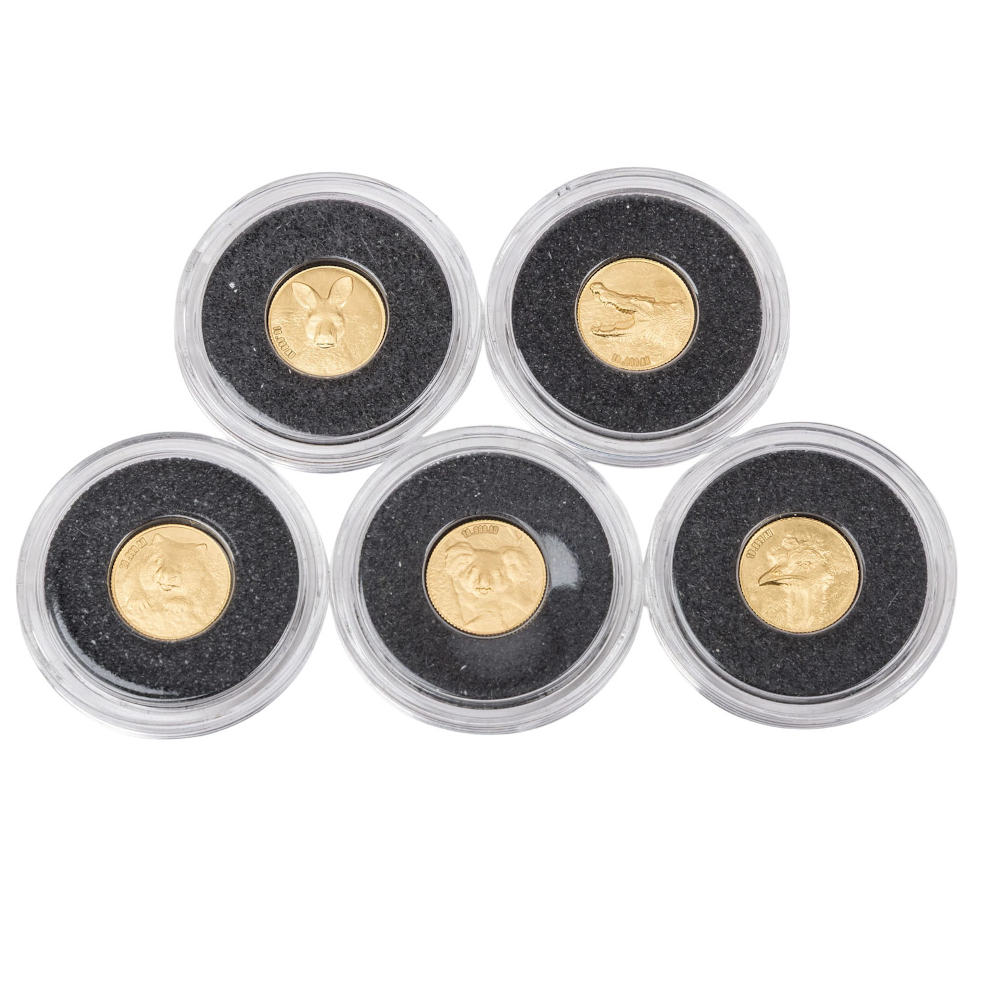 Elfenbeinküste /GOLDSet „Big Five“ – 5 × 100 Francs CFA 2025