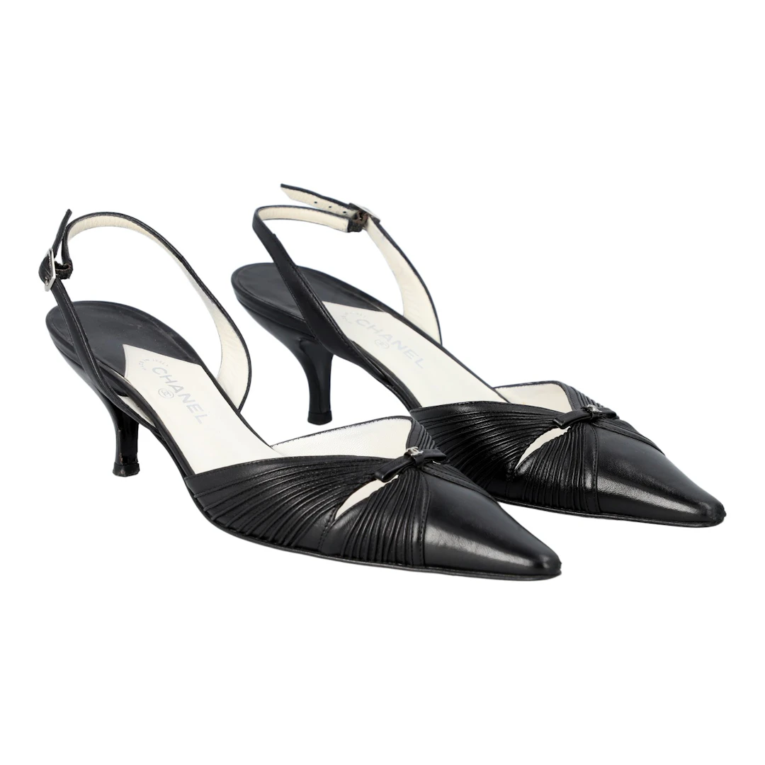 CHANEL VINTAGE Pumps, Gr. 38,5.