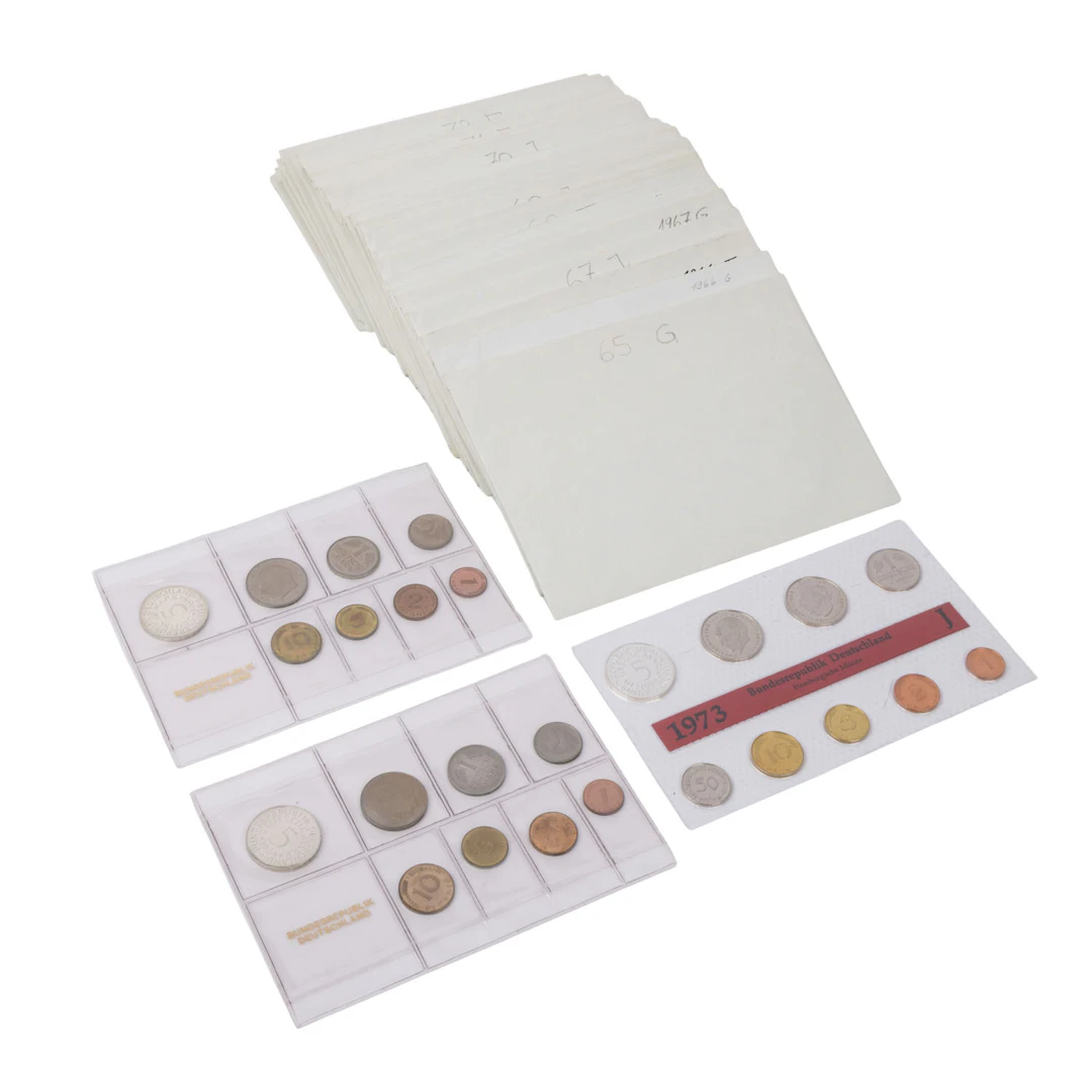 BRD – 30 Kursmünzsätze 1964 bis 1973