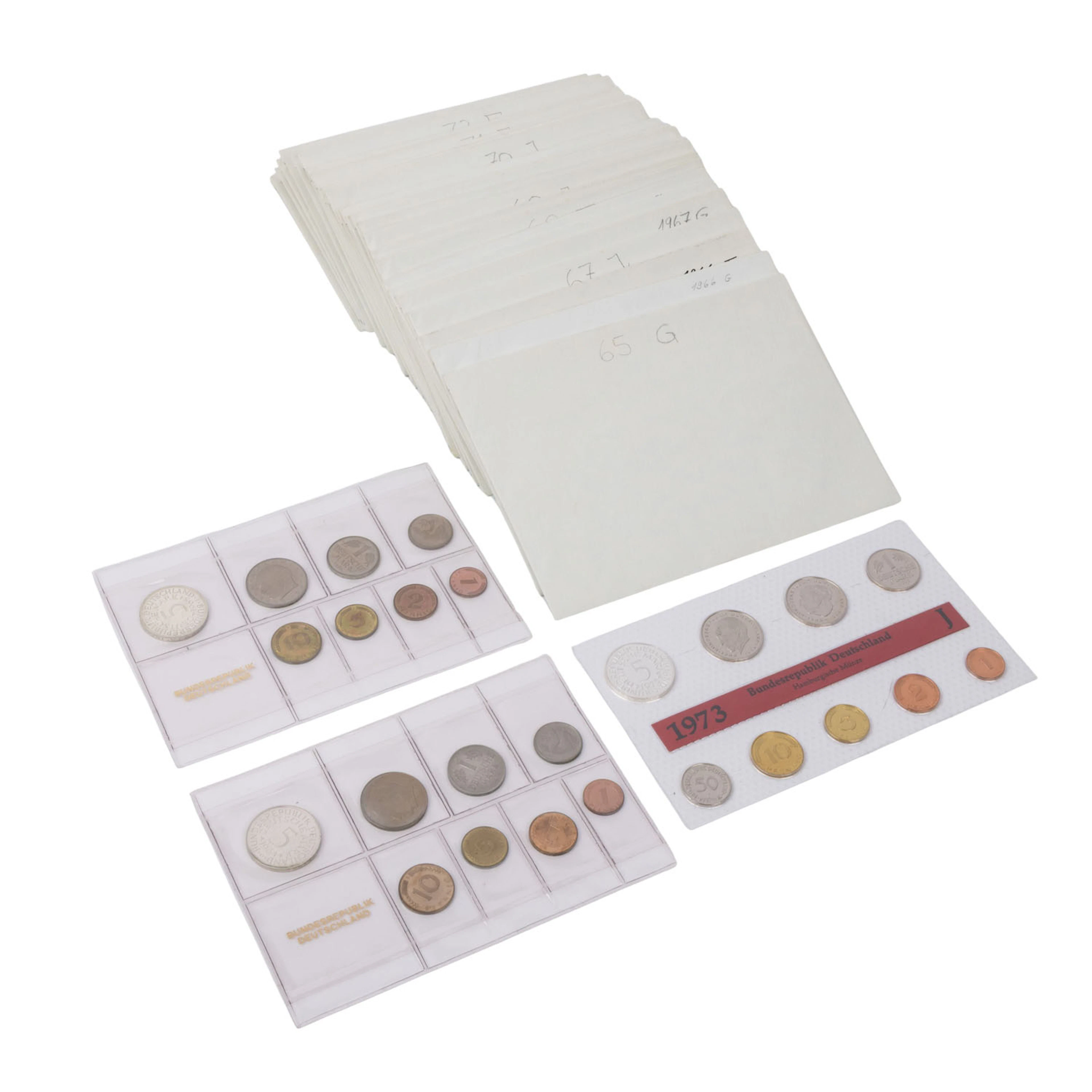 BRD – 30 Kursmünzsätze 1964 bis 1973
