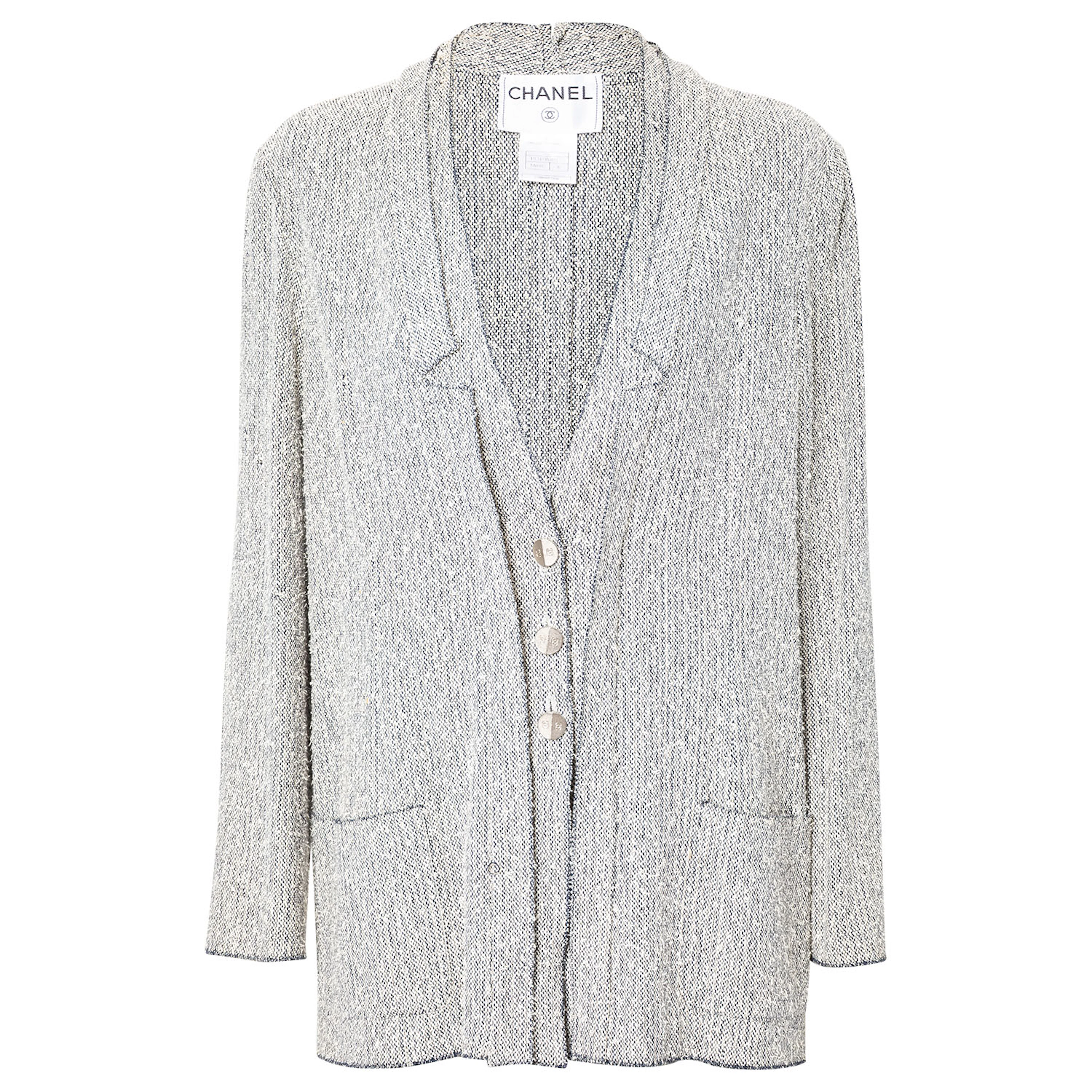 CHANEL VINTAGE Jacke, Gr. ca. 38/40, Koll.: C1999.