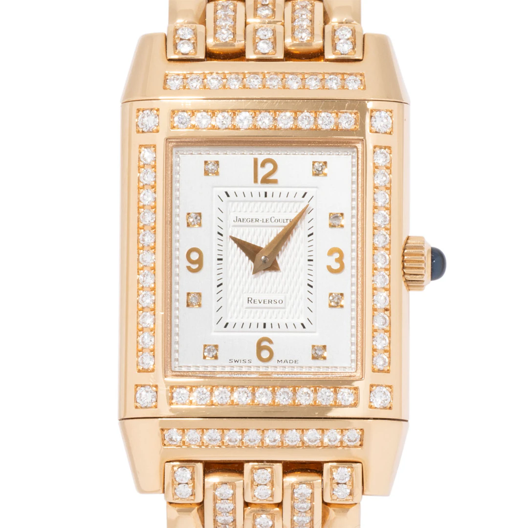 JAEGER-LeCOULTRE hochfeine Reverso Lady "Joaillerie", Ref. 267.2.86. Aus 2002.