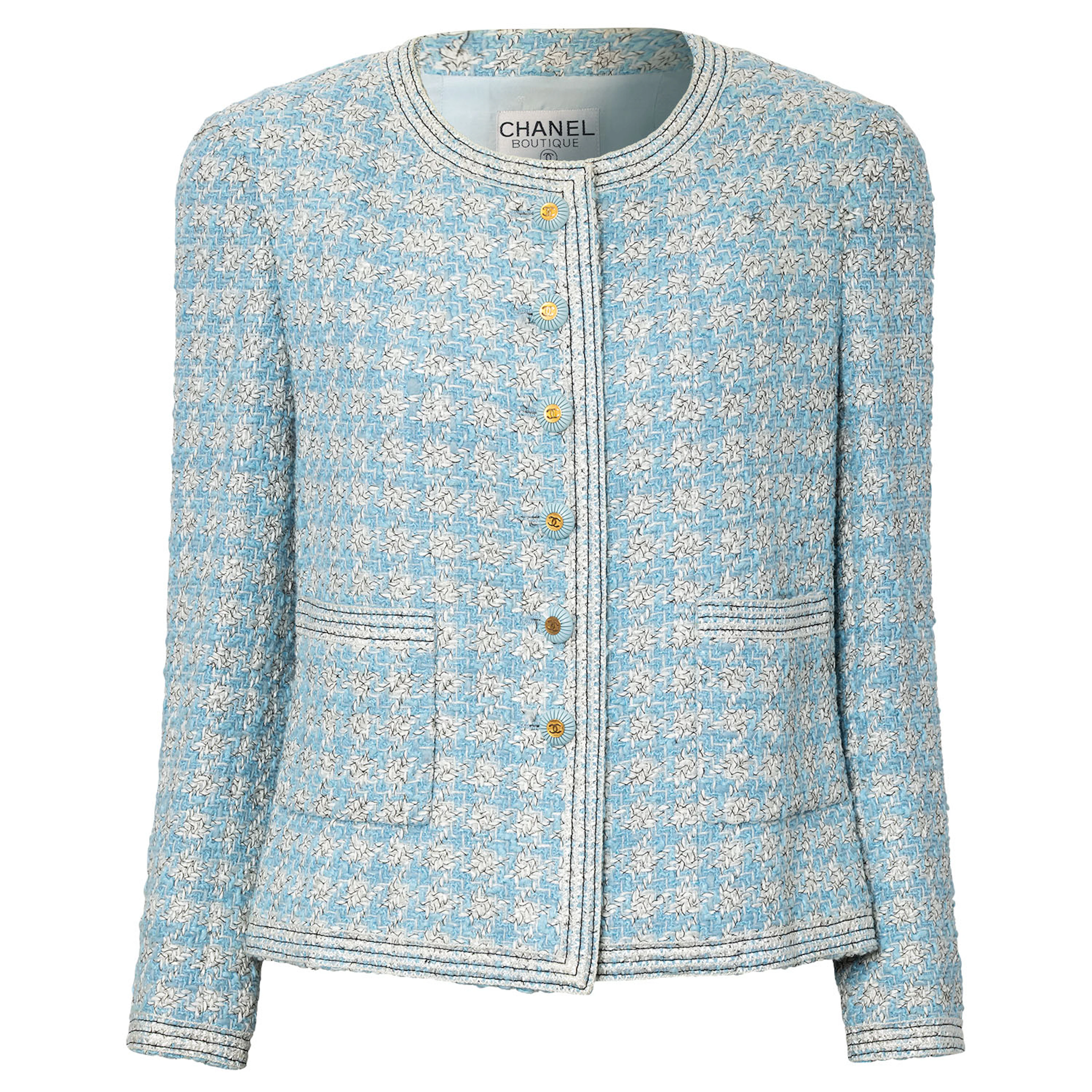 CHANEL BOUTIQUE VINTAGE Jacke, Gr. ca. 38/40, Koll.: P1993.