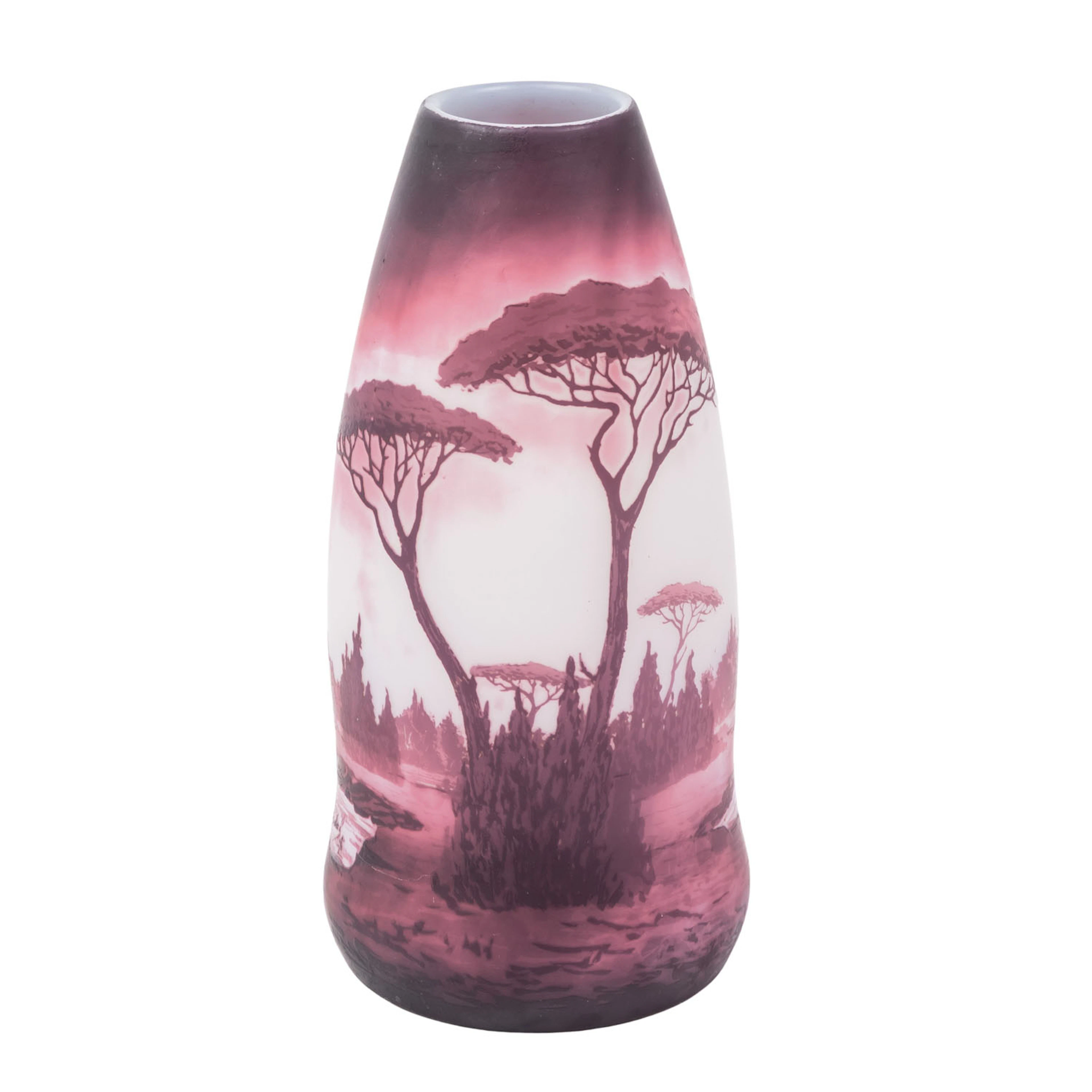 D'ARGENTAL "Vase mit Pinienlandschaft"