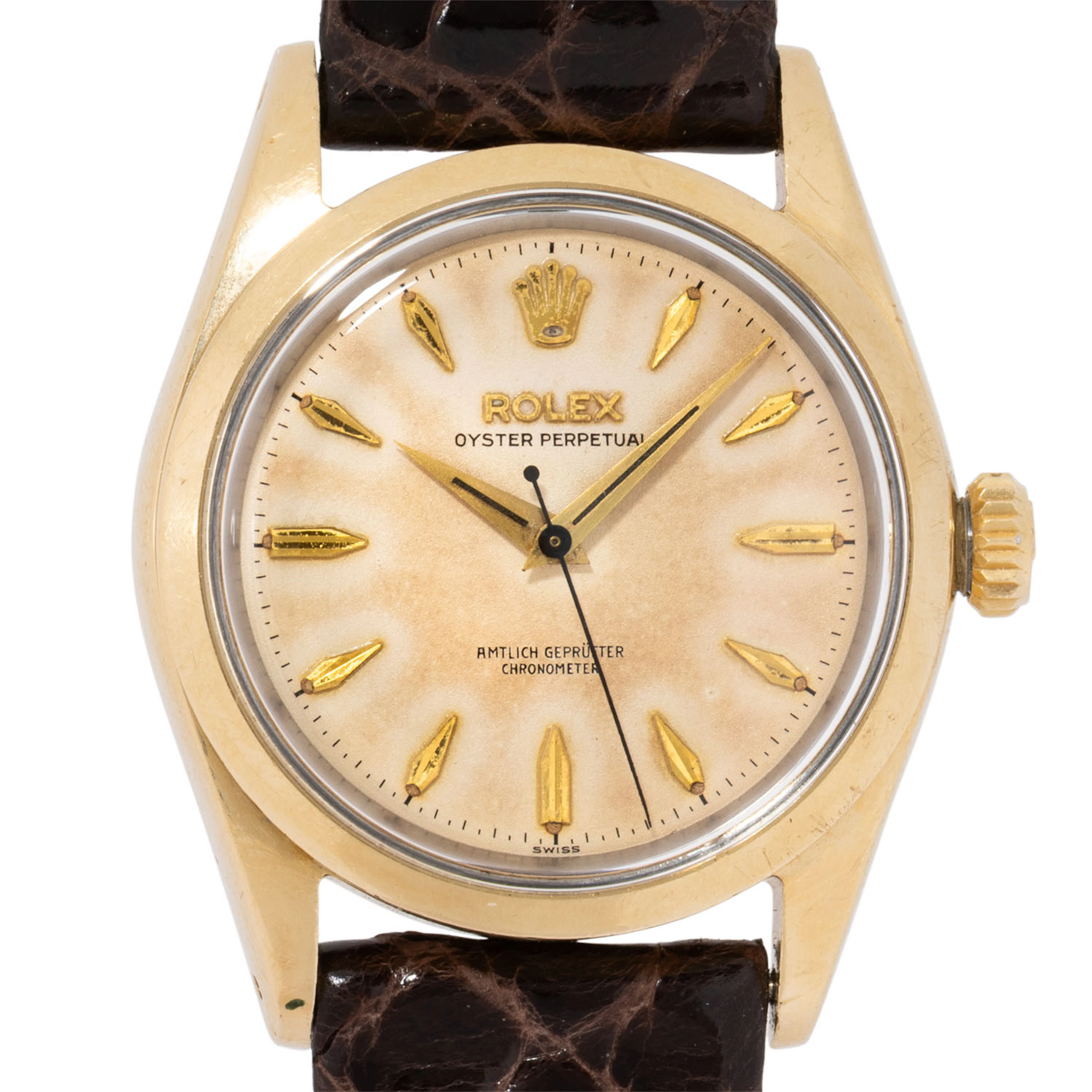 ROLEX seltene Vintage Oyster Perpetual 34 "Amtlich Geprüfter Chronometer"