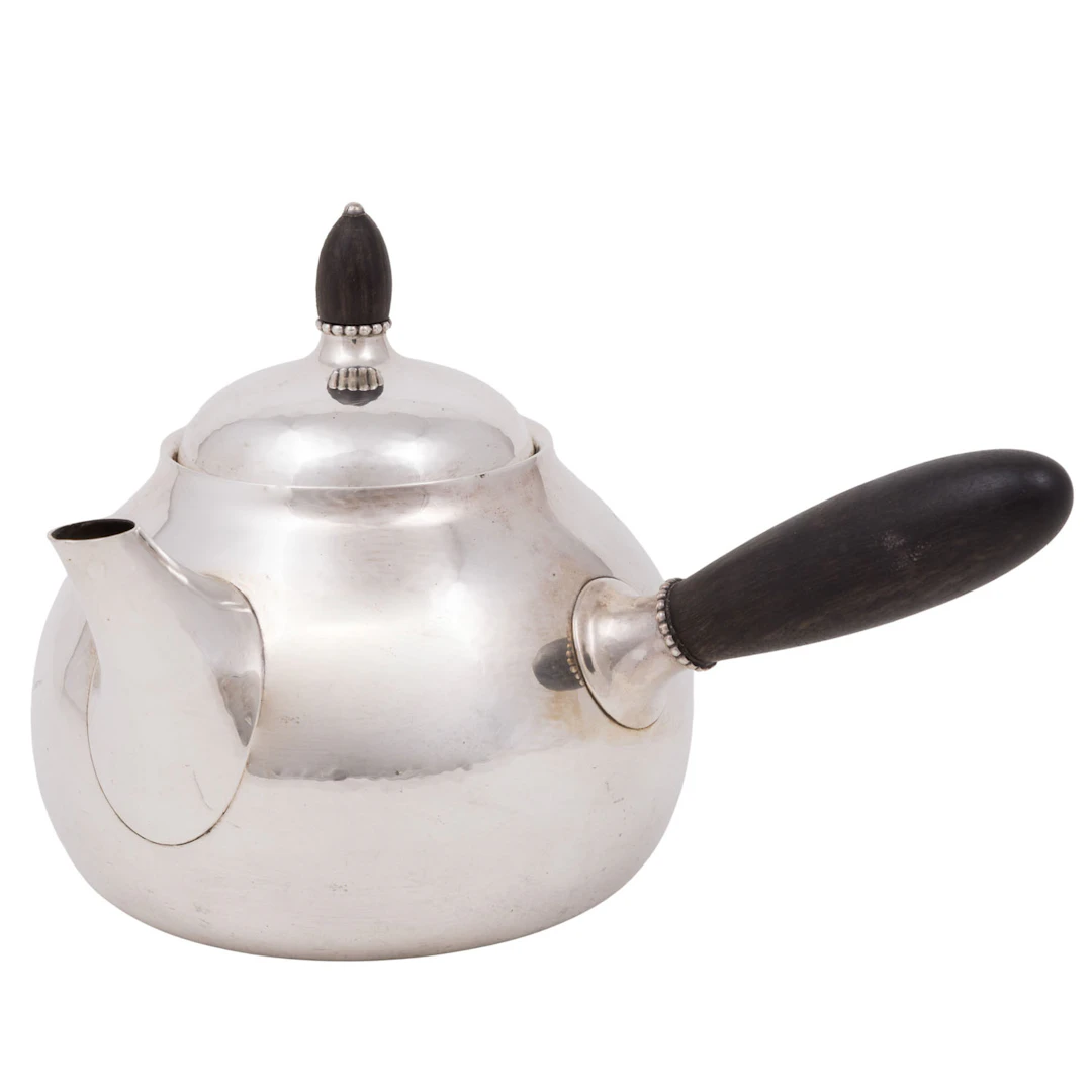 GEORG JENSEN Teekanne, 925 Silber, ab 1945