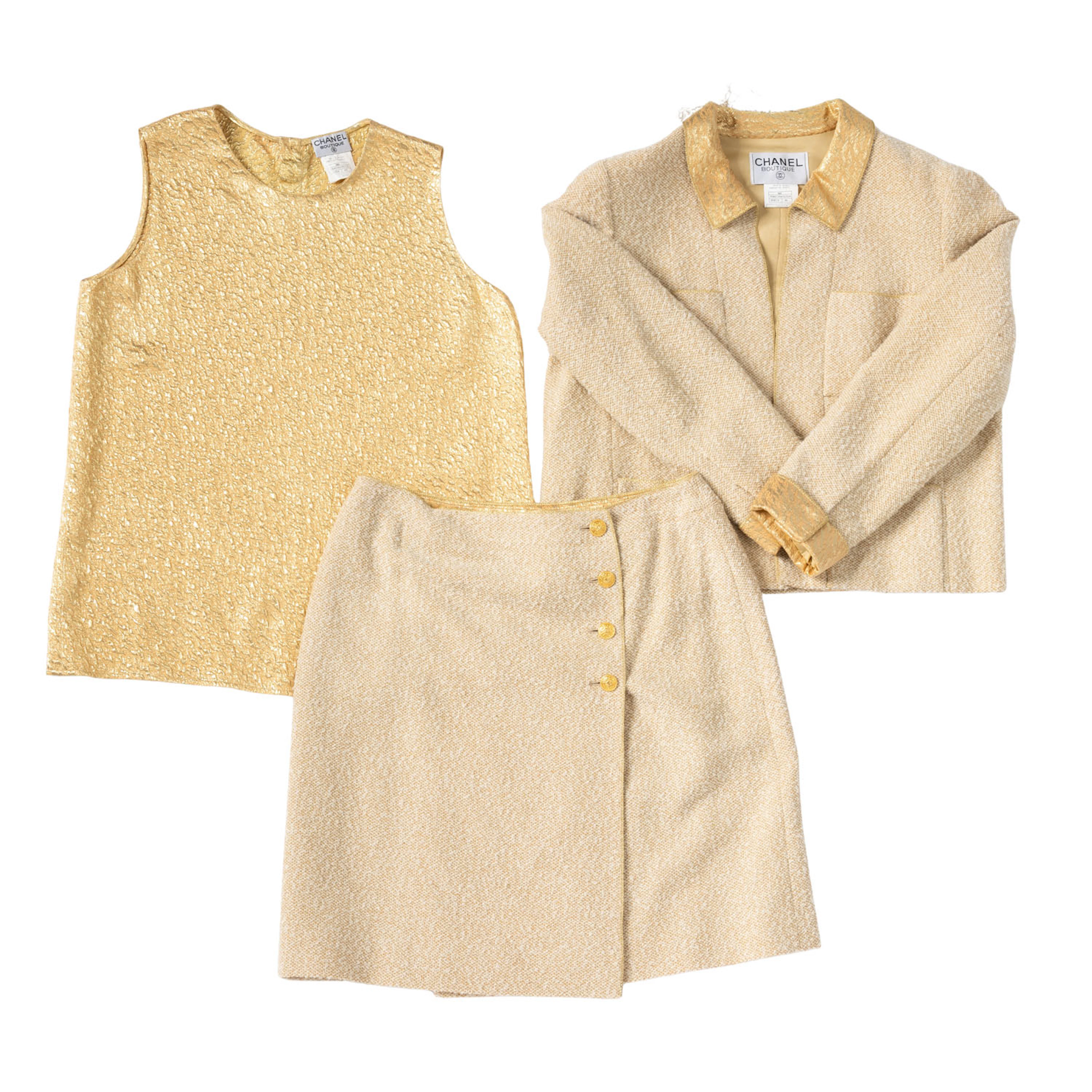CHANEL BOUTIQUE VINTAGE Set, Gr. ca. 38/40, Koll.: A1996..
