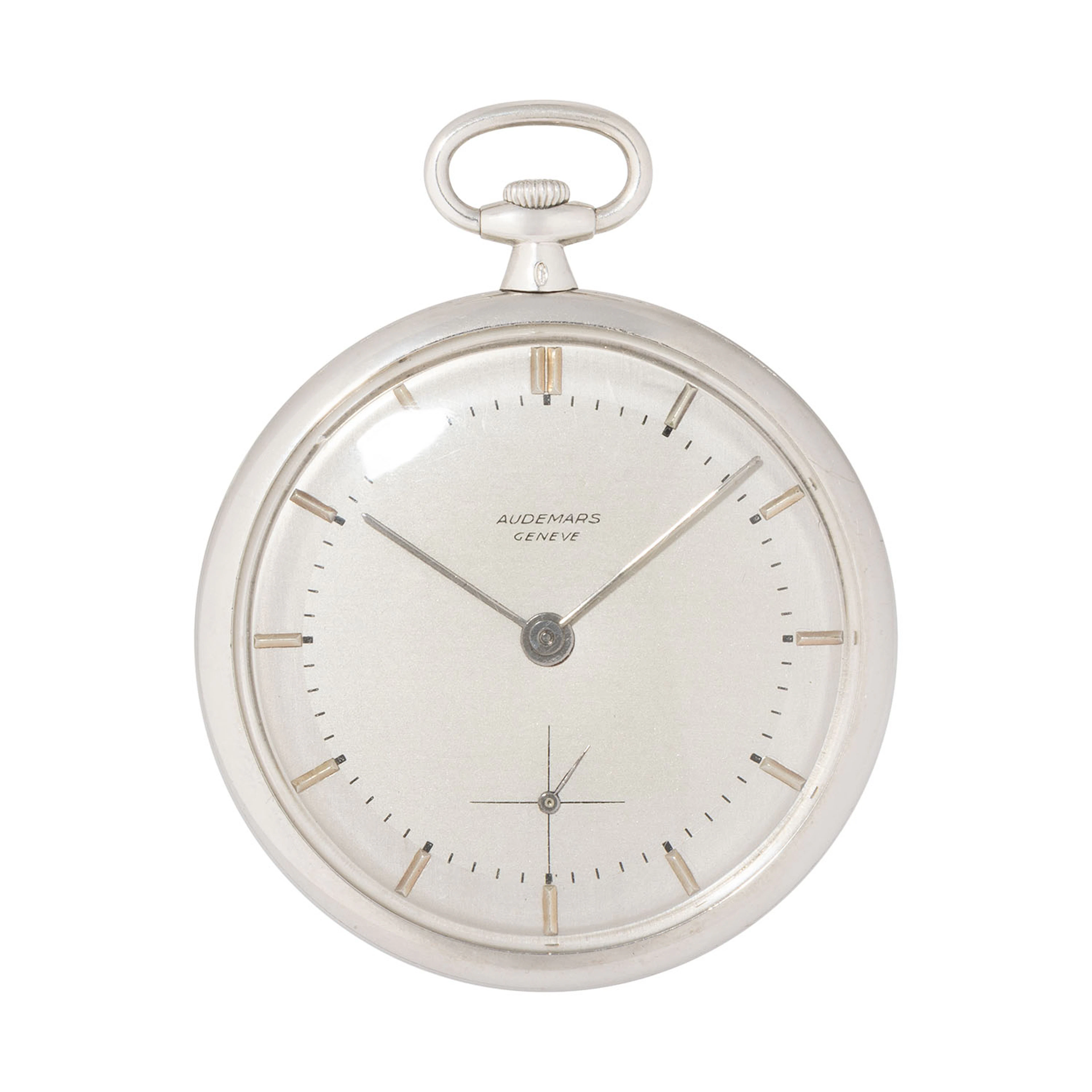 AUDEMARS PIGUET & Co. GENÉVE seltene ultraflache offene Taschenuhr. Ca. 1918.