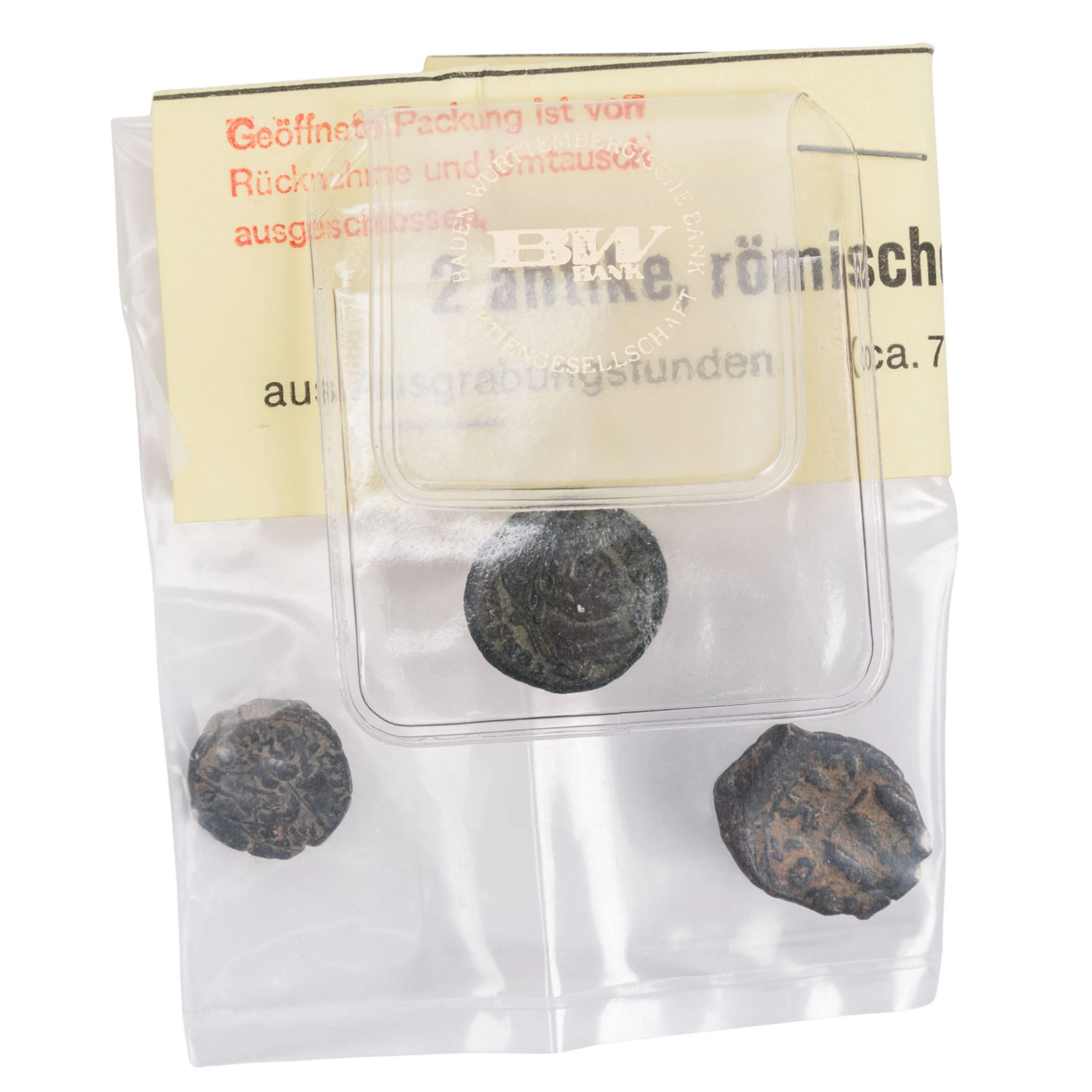Römische Antike 3 Bronzemünzen