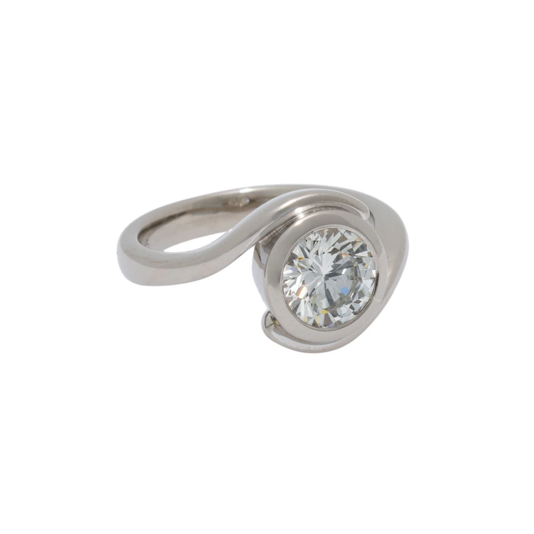 Ring mit Brillant-Solitär von 1,5 ct