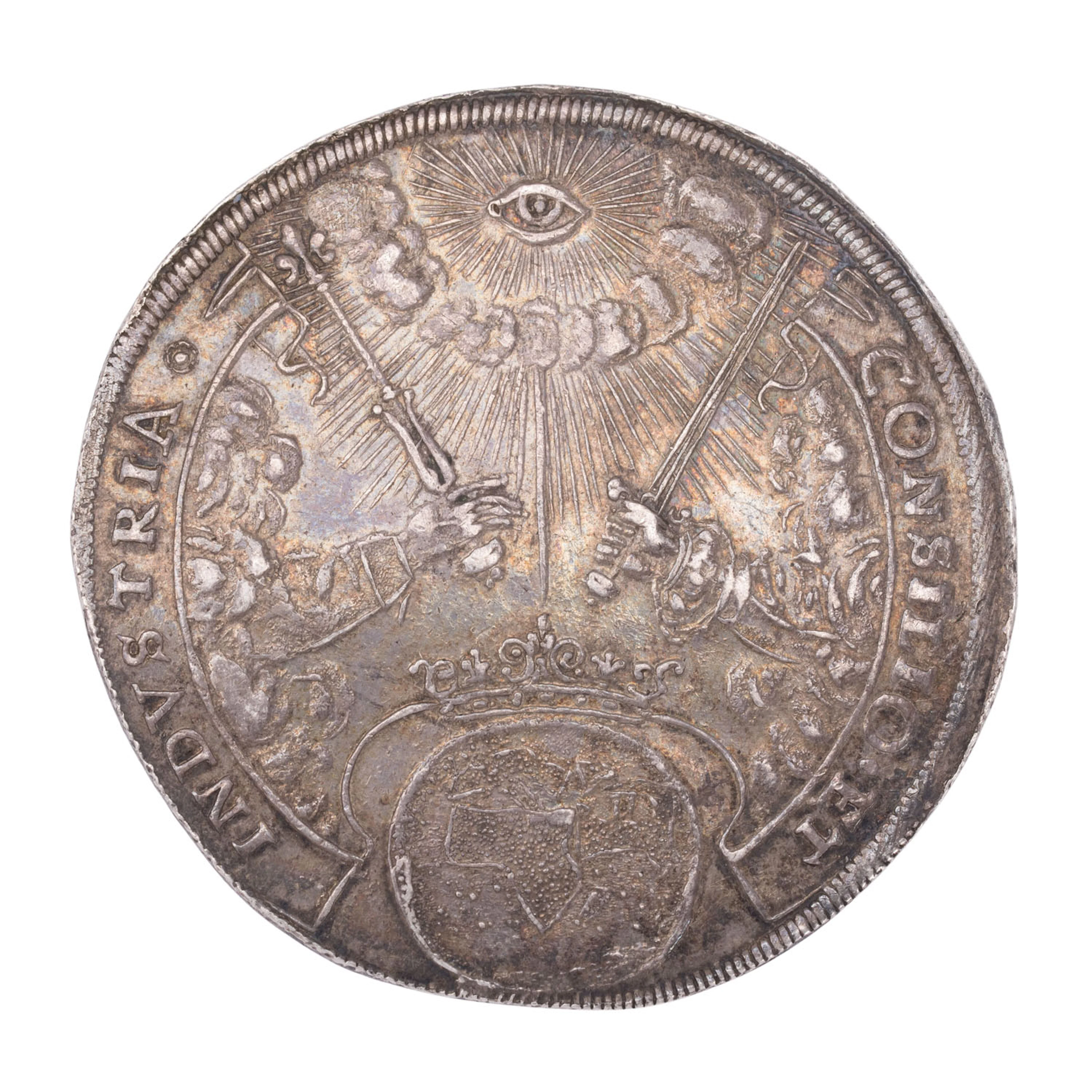 Reichsstadt Frankfurt – Schautaler 1658, Abschlag von den 5 Dukatenstempeln