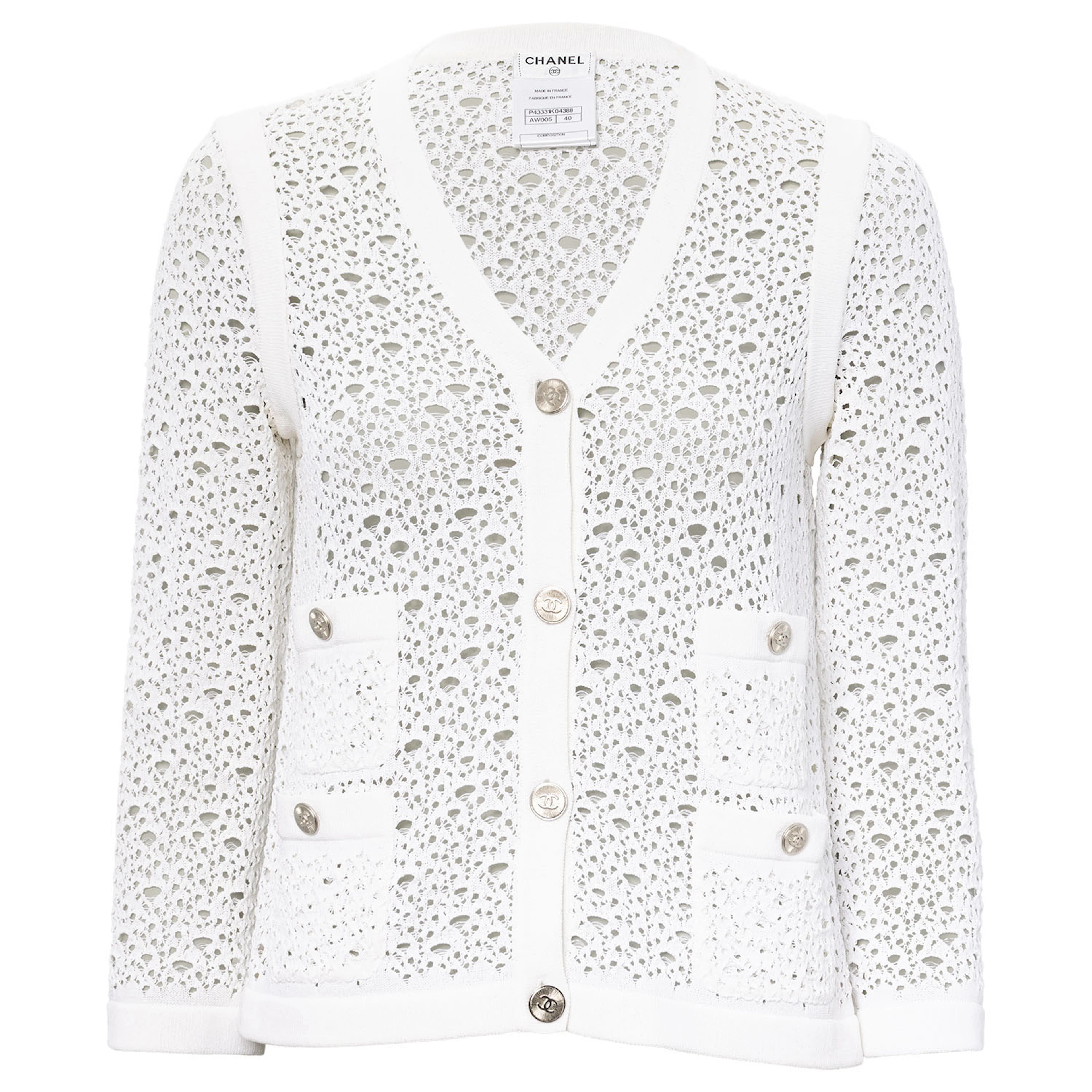 CHANEL Strickjacke, Gr. 38 (fr. 40).