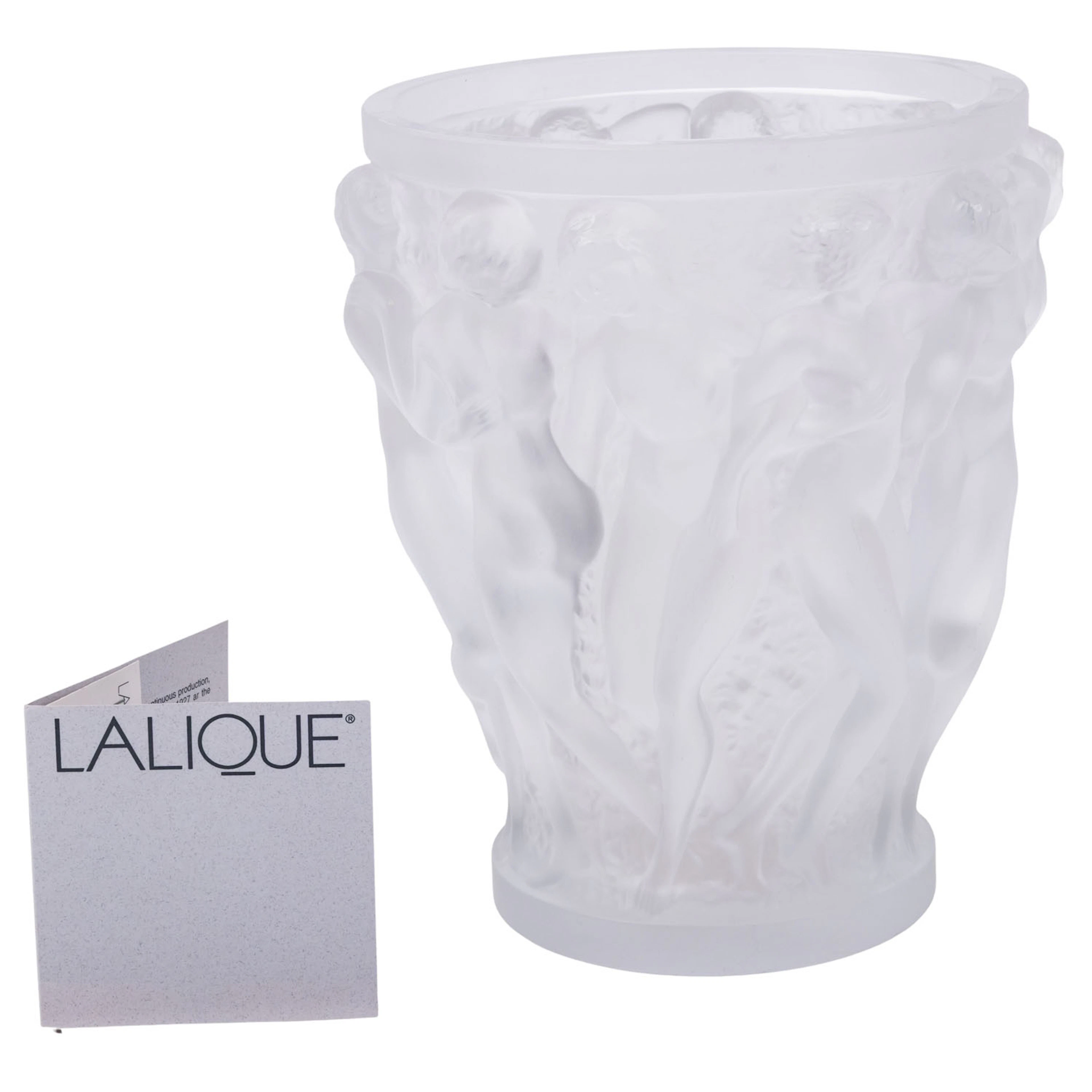 LALIQUE, Große Lalique-Vase "Bacchantes"