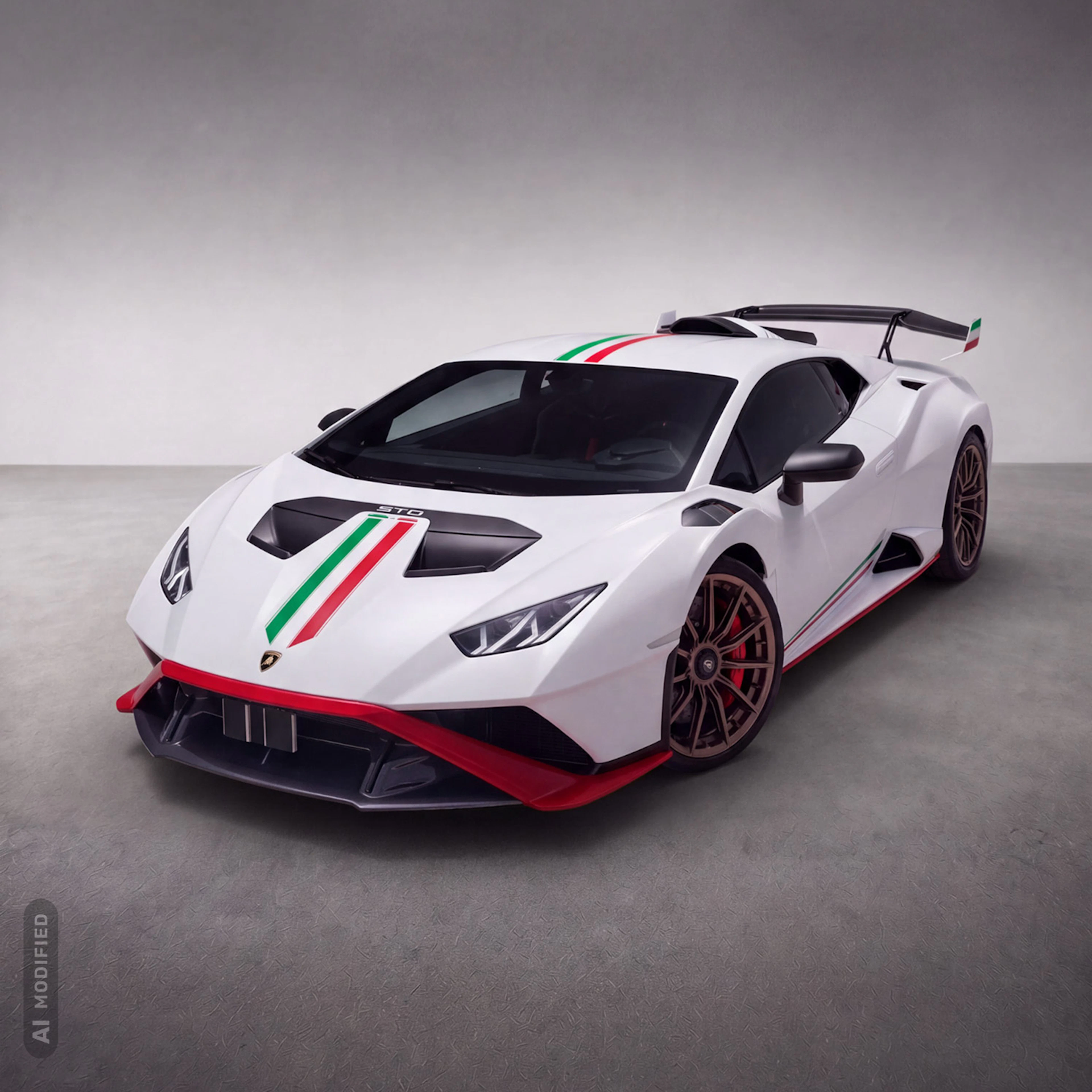LAMBORGHINI Huracan STO Coupe 640PS Bj. 2024, “Bianco Phanes“ Nur