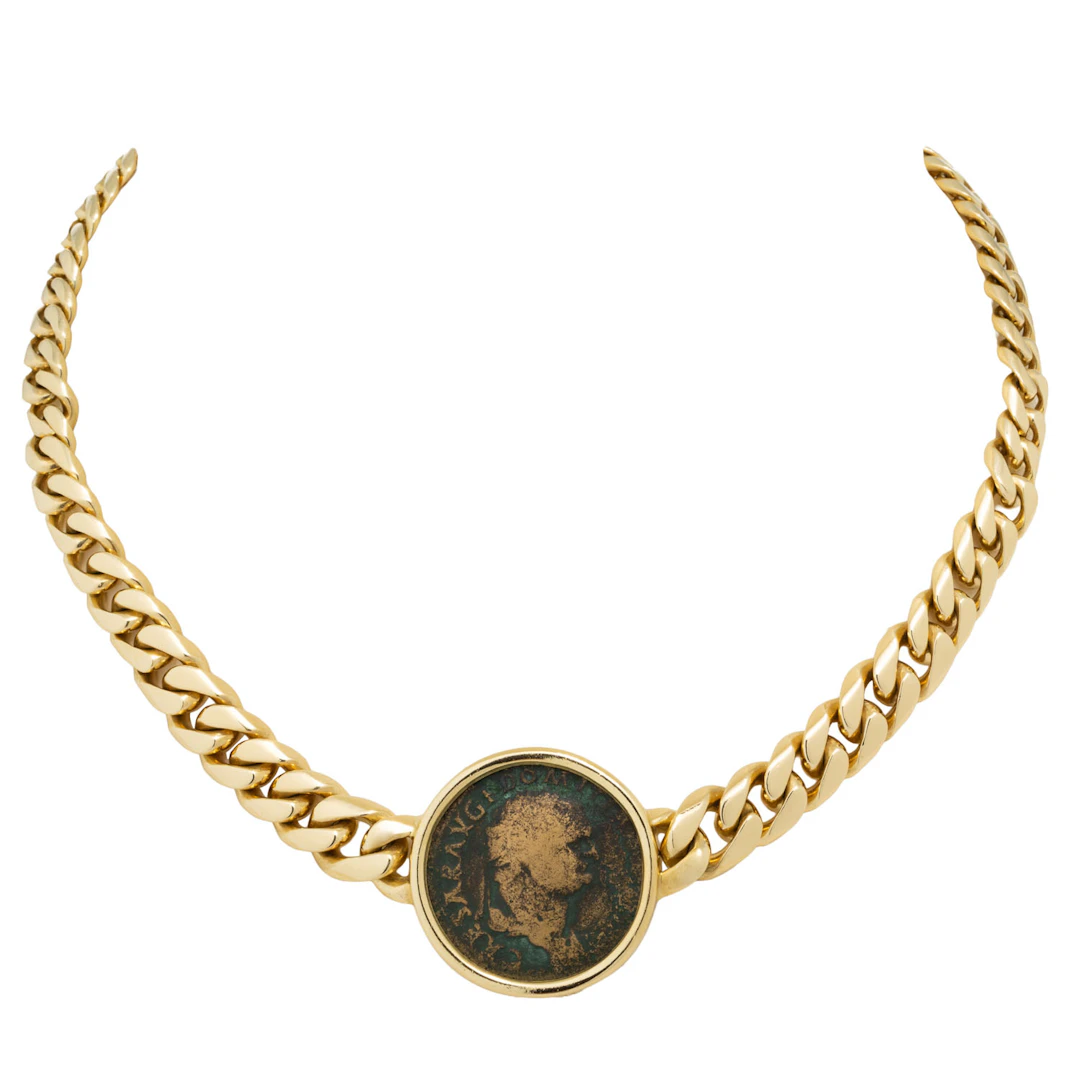 Collier mit original römischer Münze