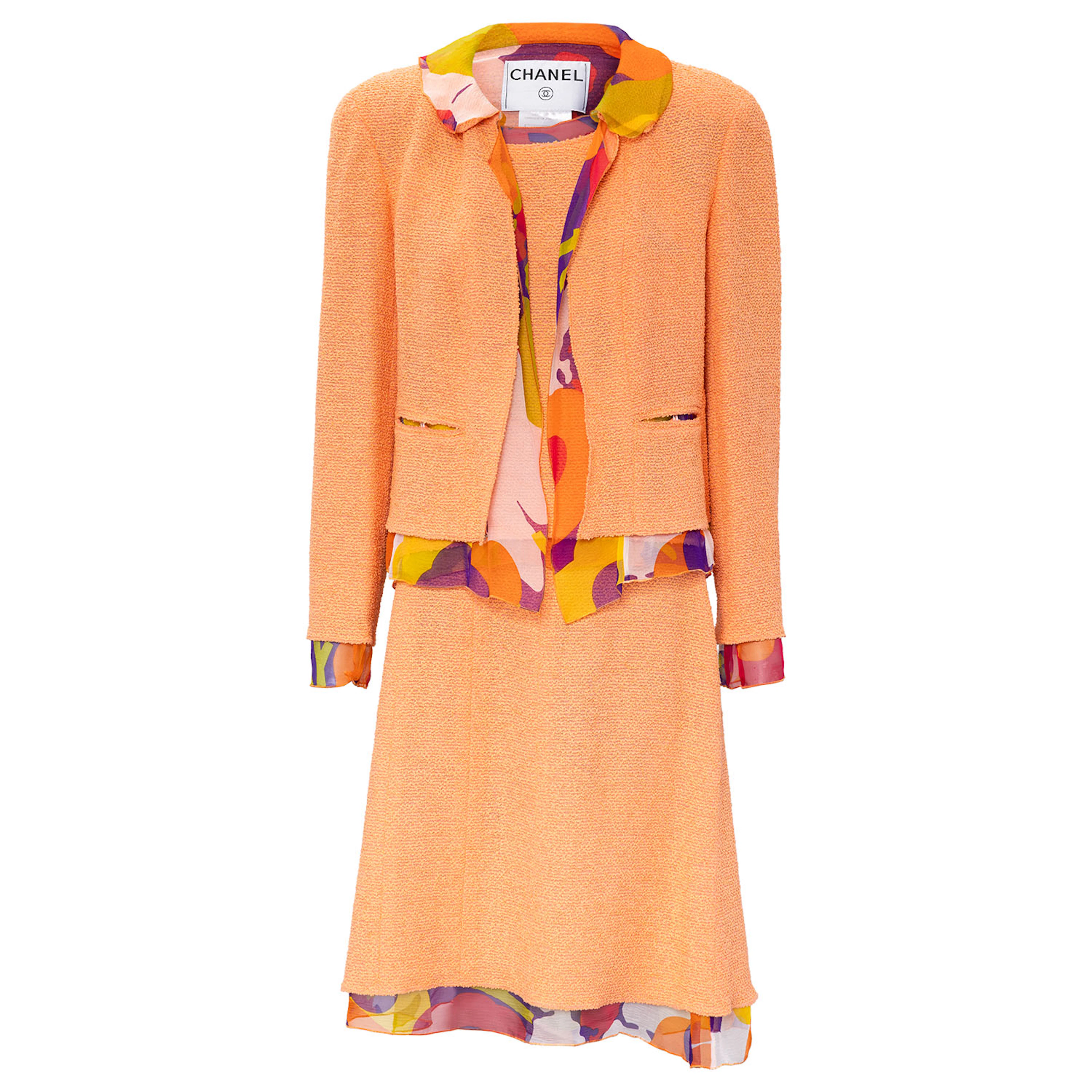CHANEL VINTAGE Ensemble, Gr. ca. 38/40, Koll.: 2000T.