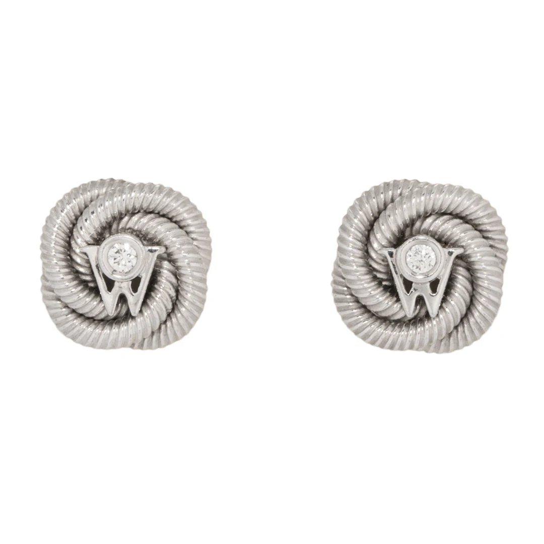 WELLENDORFF Paar Ohrstecker "Seidenknoten"