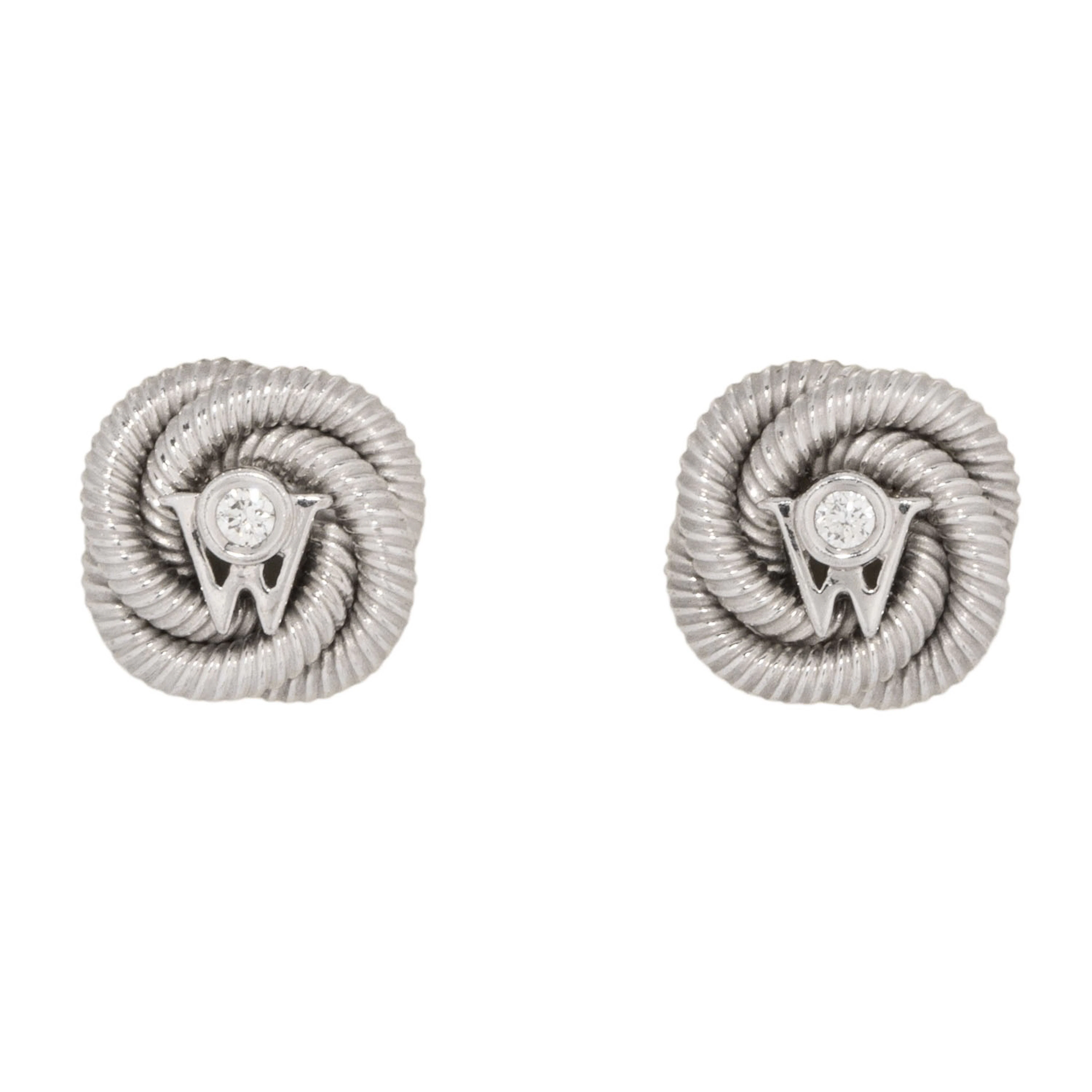 WELLENDORFF Paar Ohrstecker "Seidenknoten"
