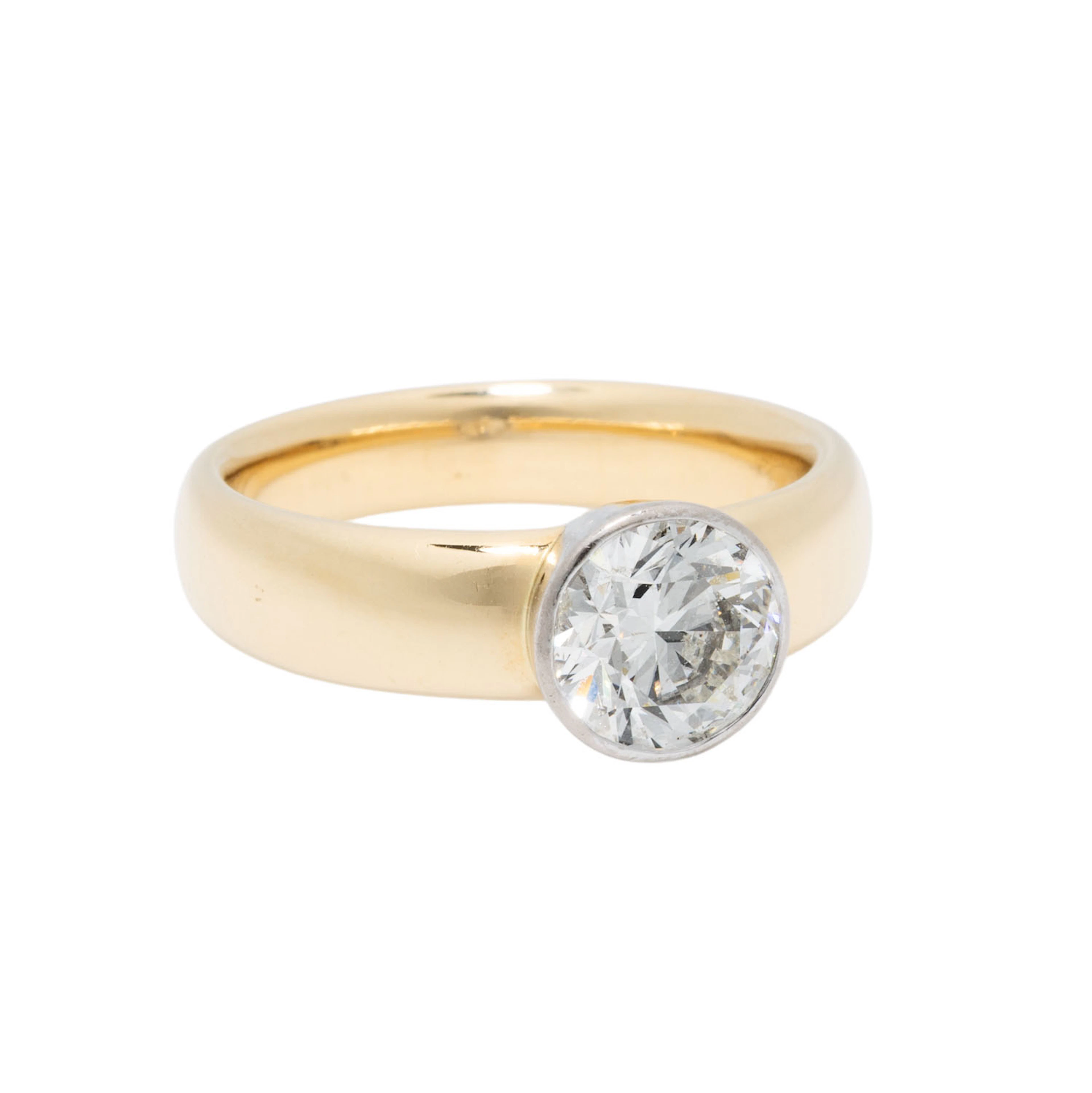 Solitärring mit Brillant von ca. 2 ct