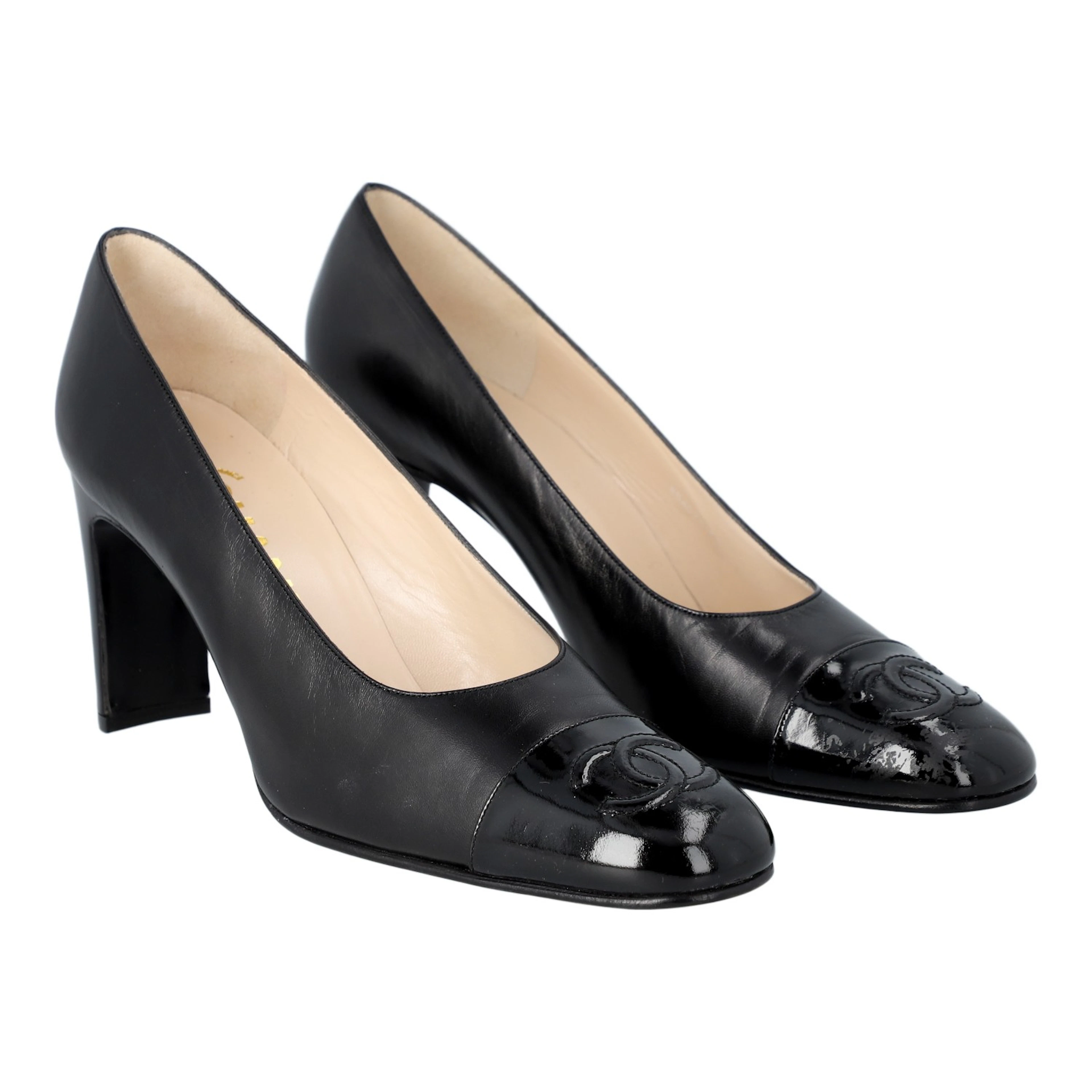 CHANEL VINTAGE Pumps, Gr. 38,5.