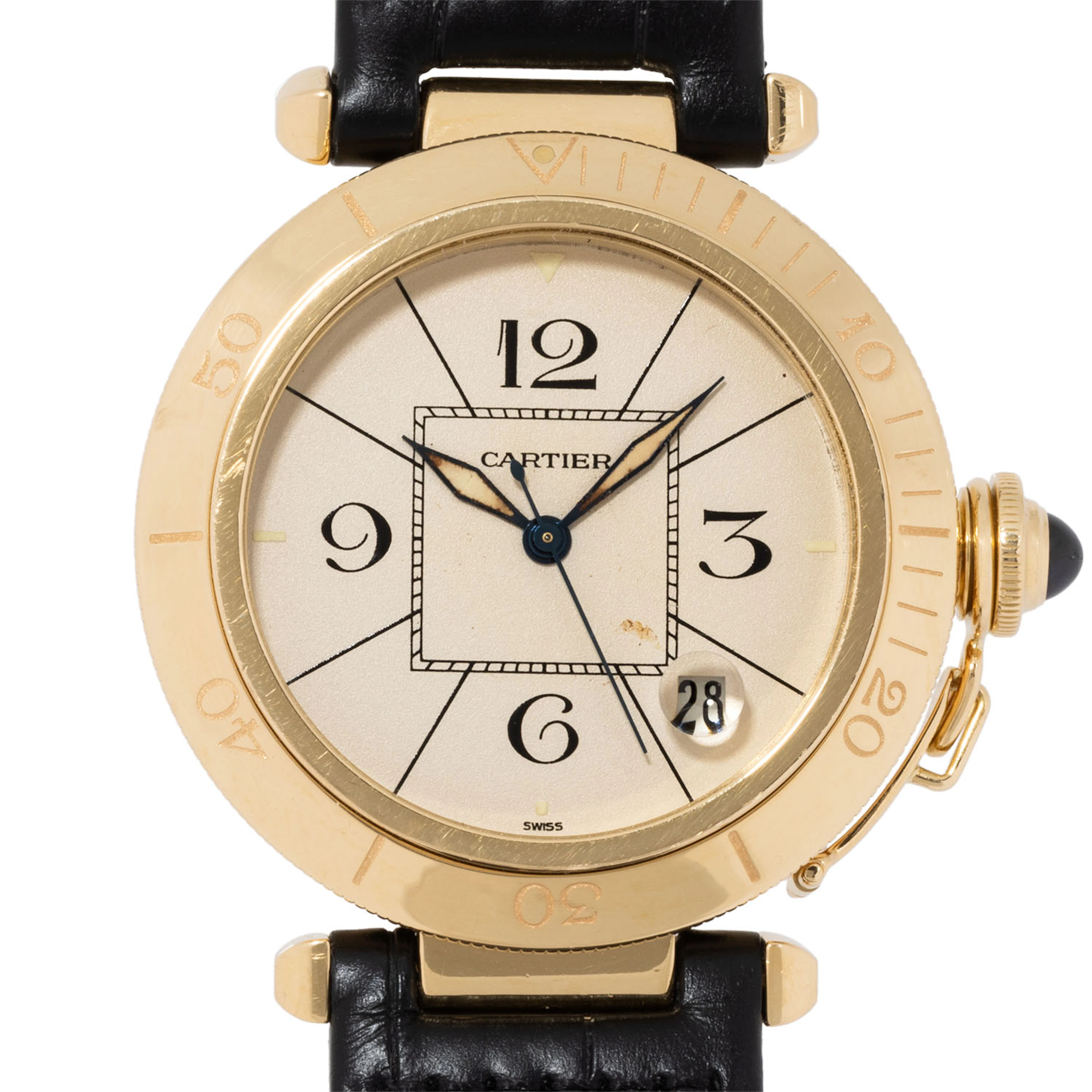 CARTIER Pasha Ref 1020 1 Herrenuhr aus den 1990er Jahren.