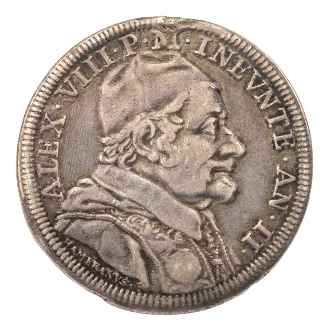 Kirchenstaat – 1 Testone 1690, Alexander VIII.