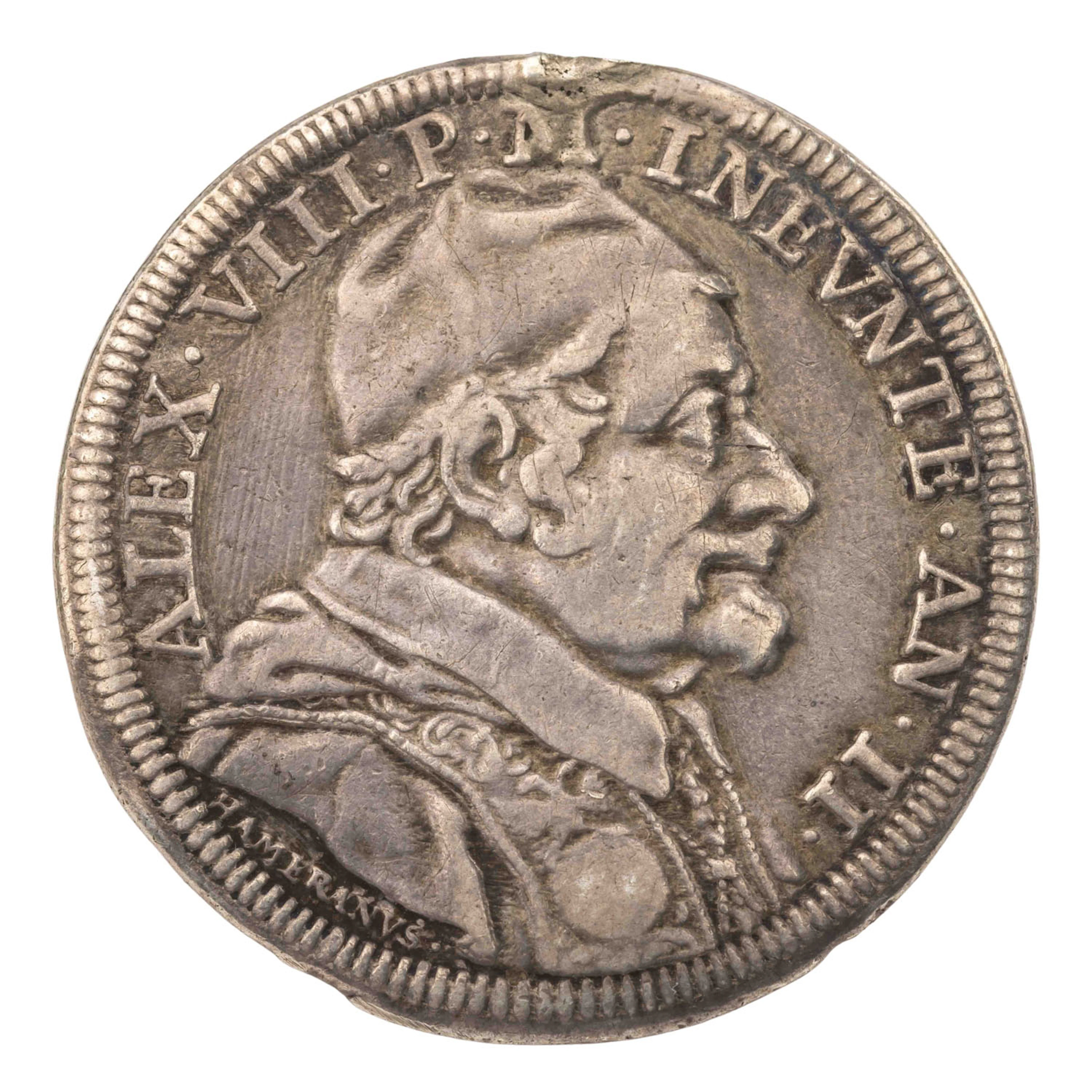 Kirchenstaat – 1 Testone 1690, Alexander VIII.