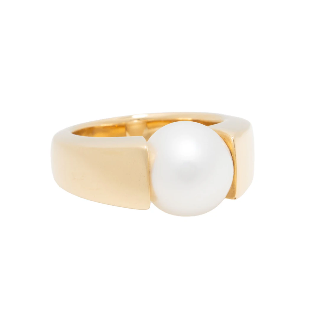 SCHEFFEL Ring mit feiner Perle