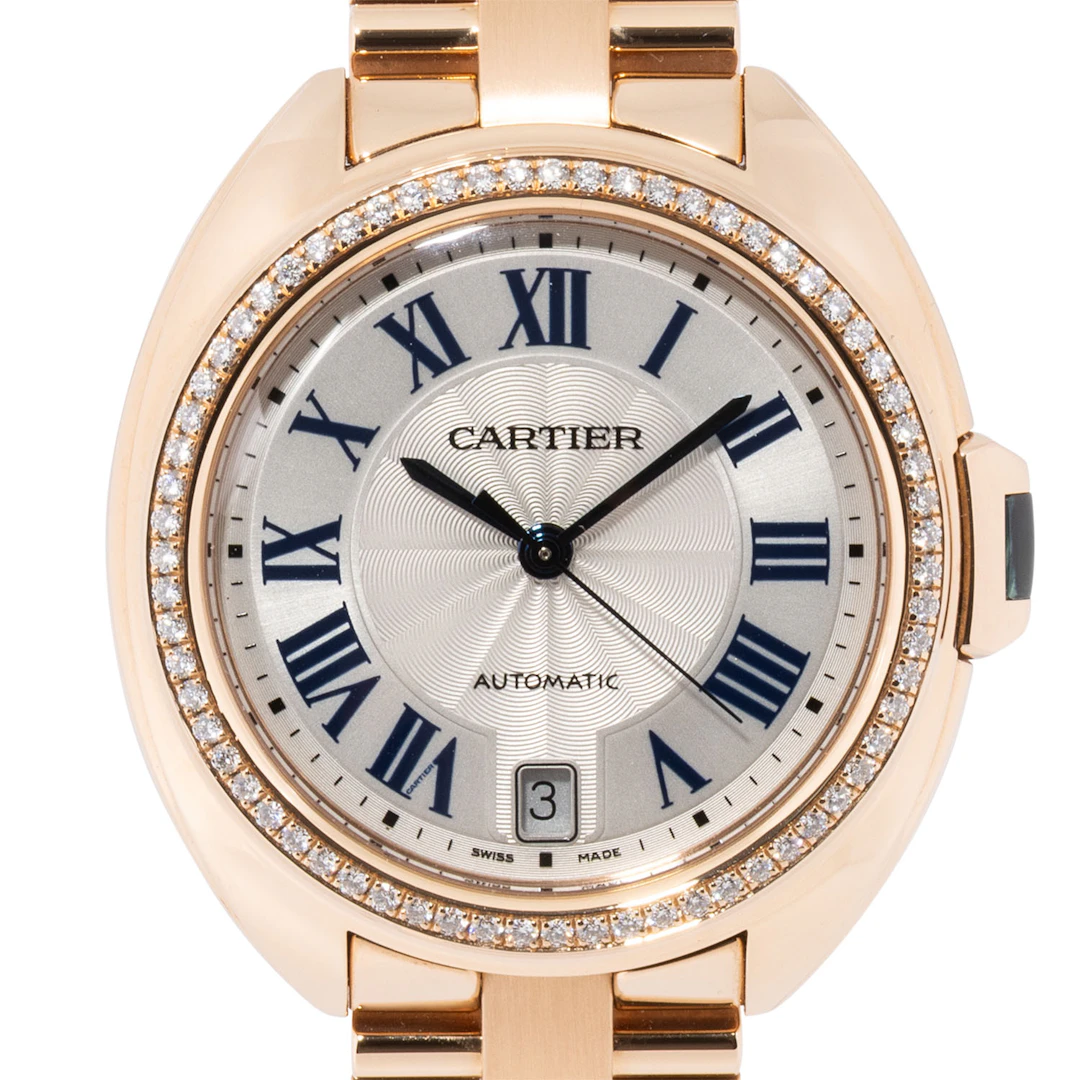 CARTIER hochfeine Clé De Cartier "Factory Diamonds" Damenuhr, Ref.