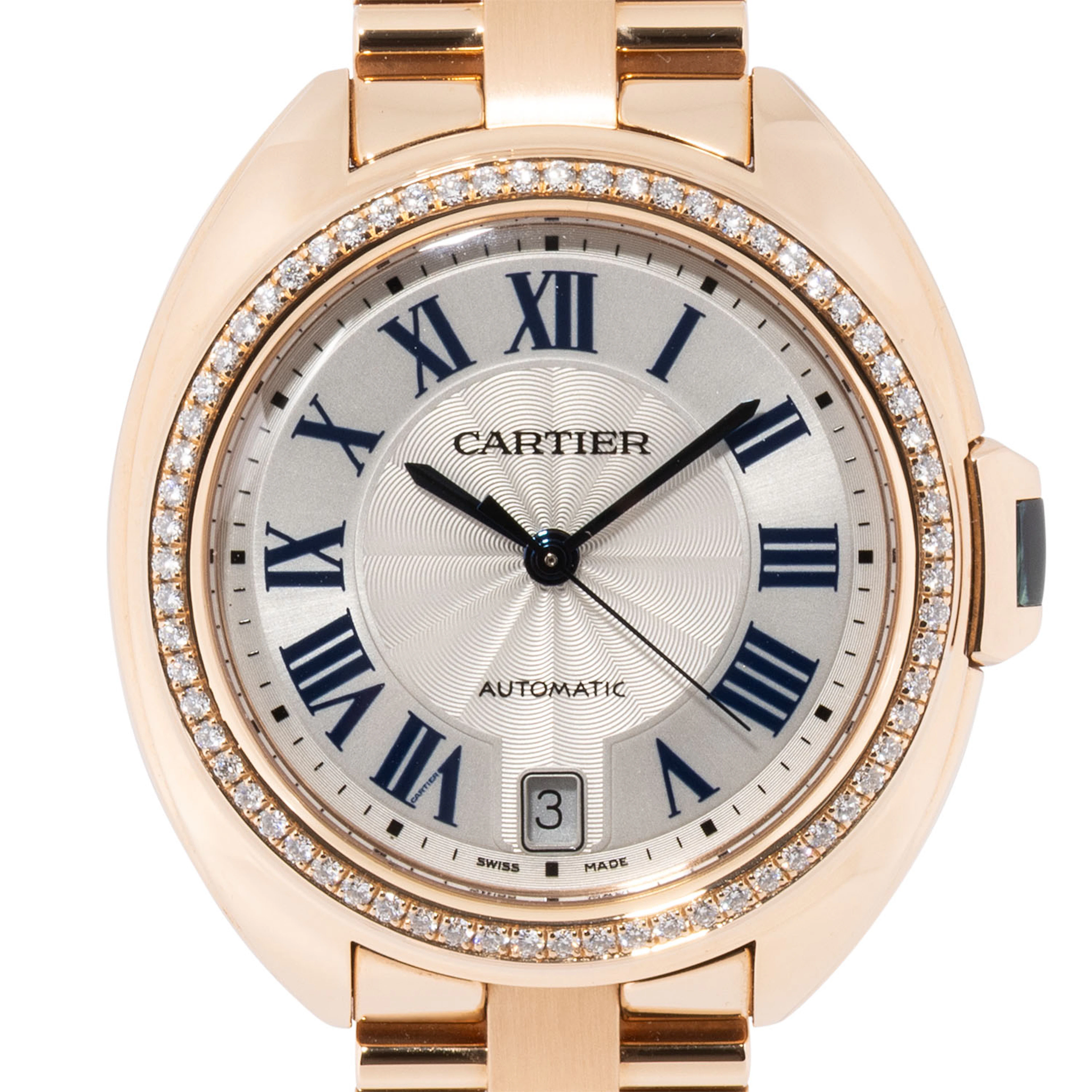 CARTIER hochfeine Clé De Cartier "Factory Diamonds" Damenuhr, Ref.