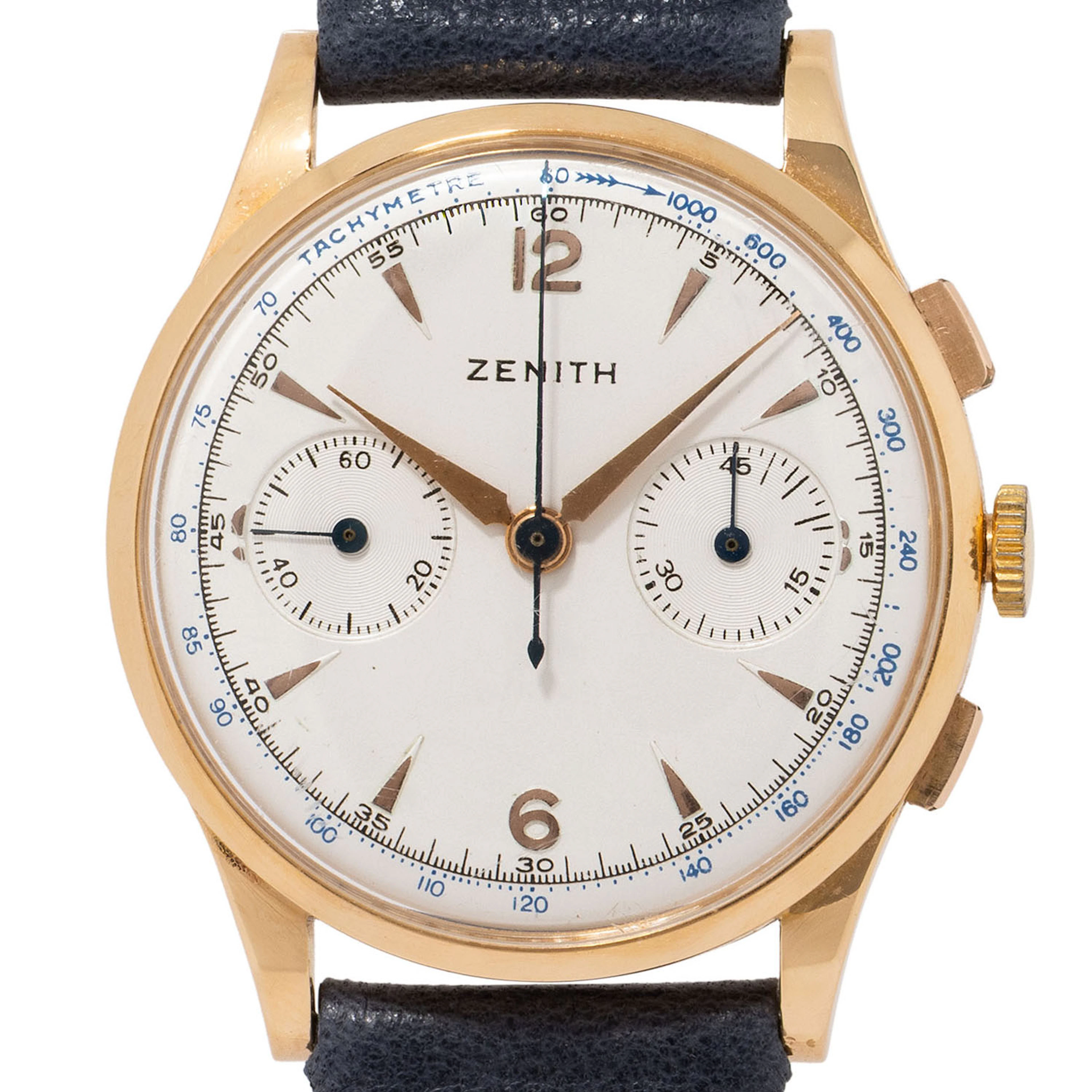 ZENITH Vintage Herren-Chronograph Ref. 16518 in 18K Roségold.