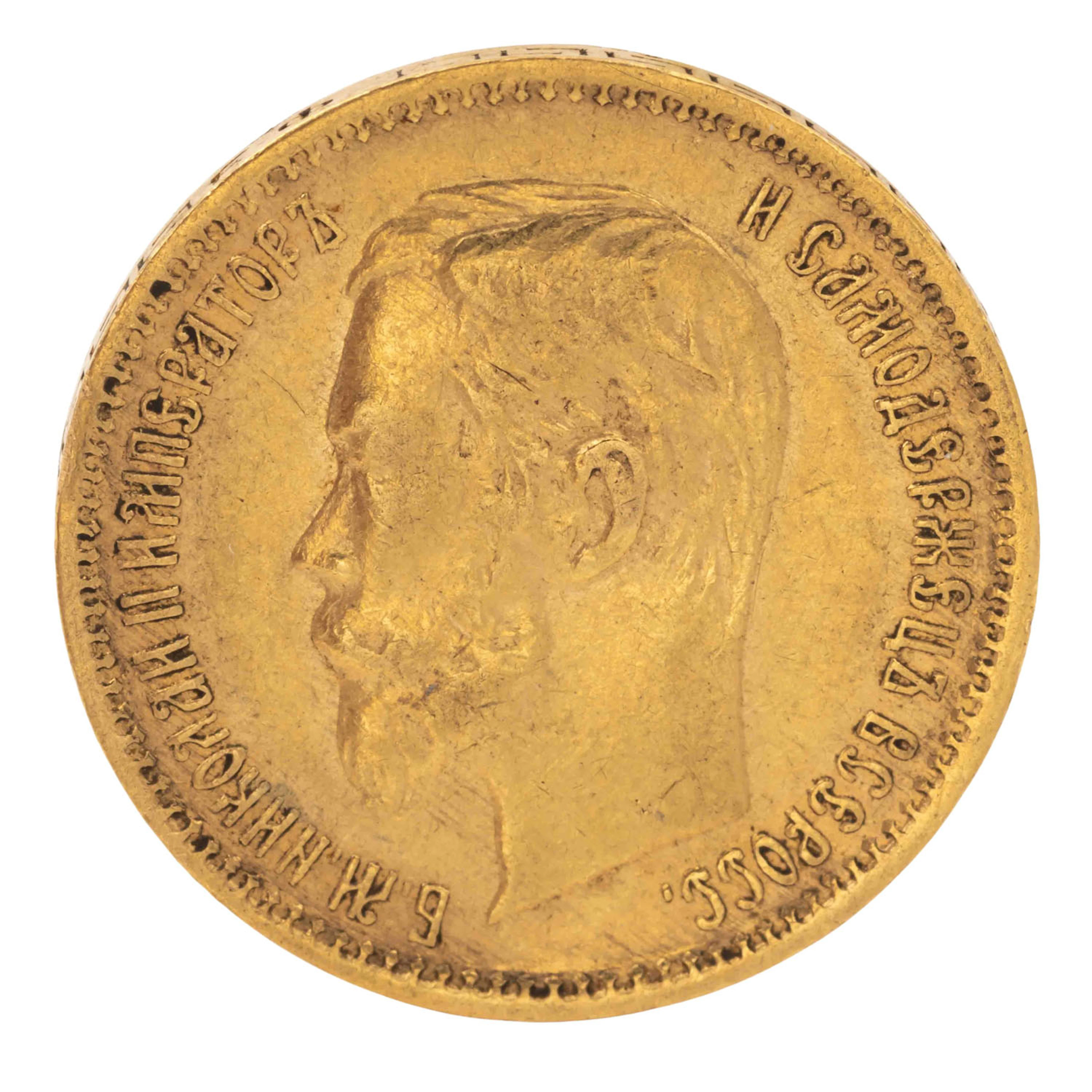 Russisches Zarenreich/GOLD - Nikolai II. 5 Rubel 1901
