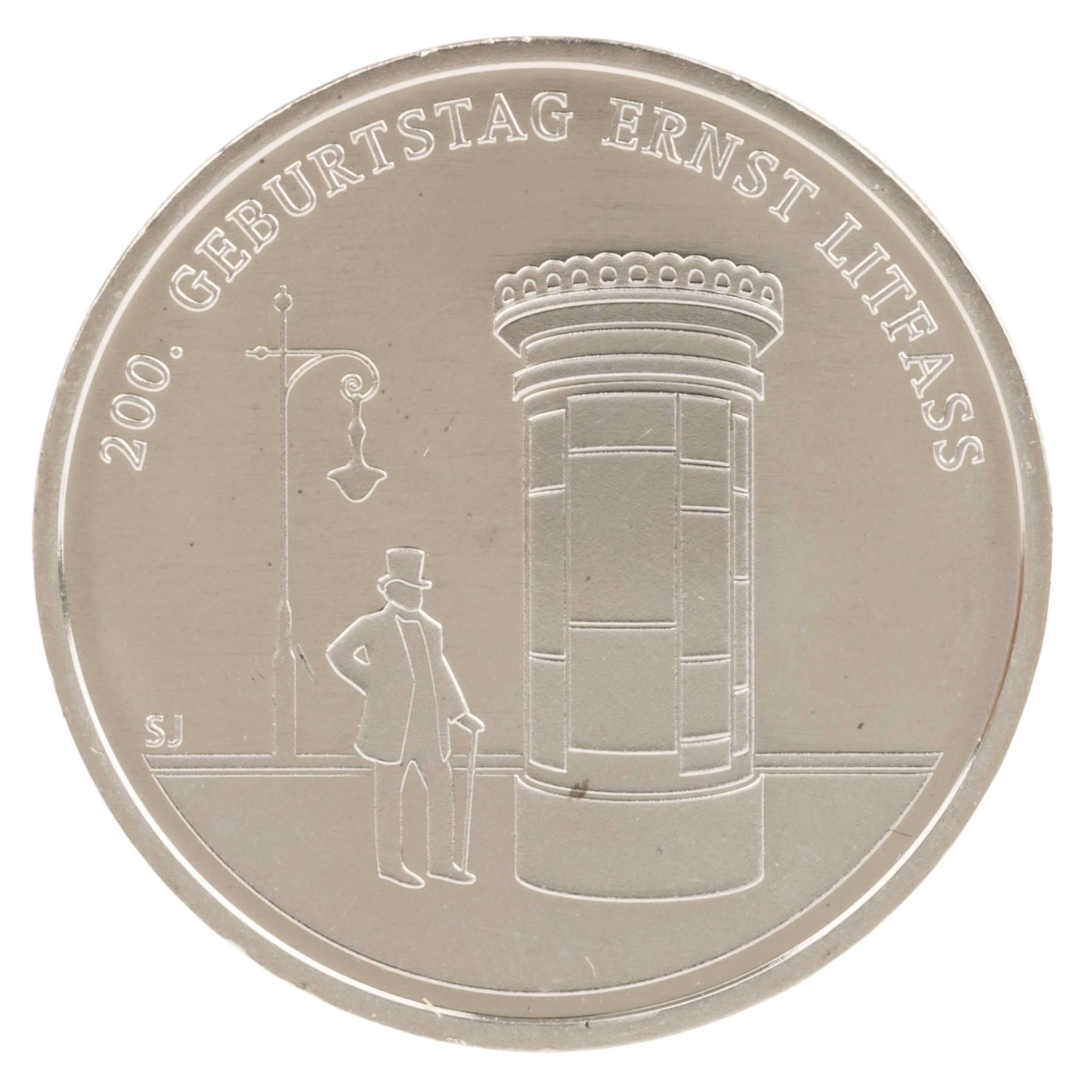 BRD – 20 Euro „200. Geburtstag von Ernst Litfaß“ 2016 D