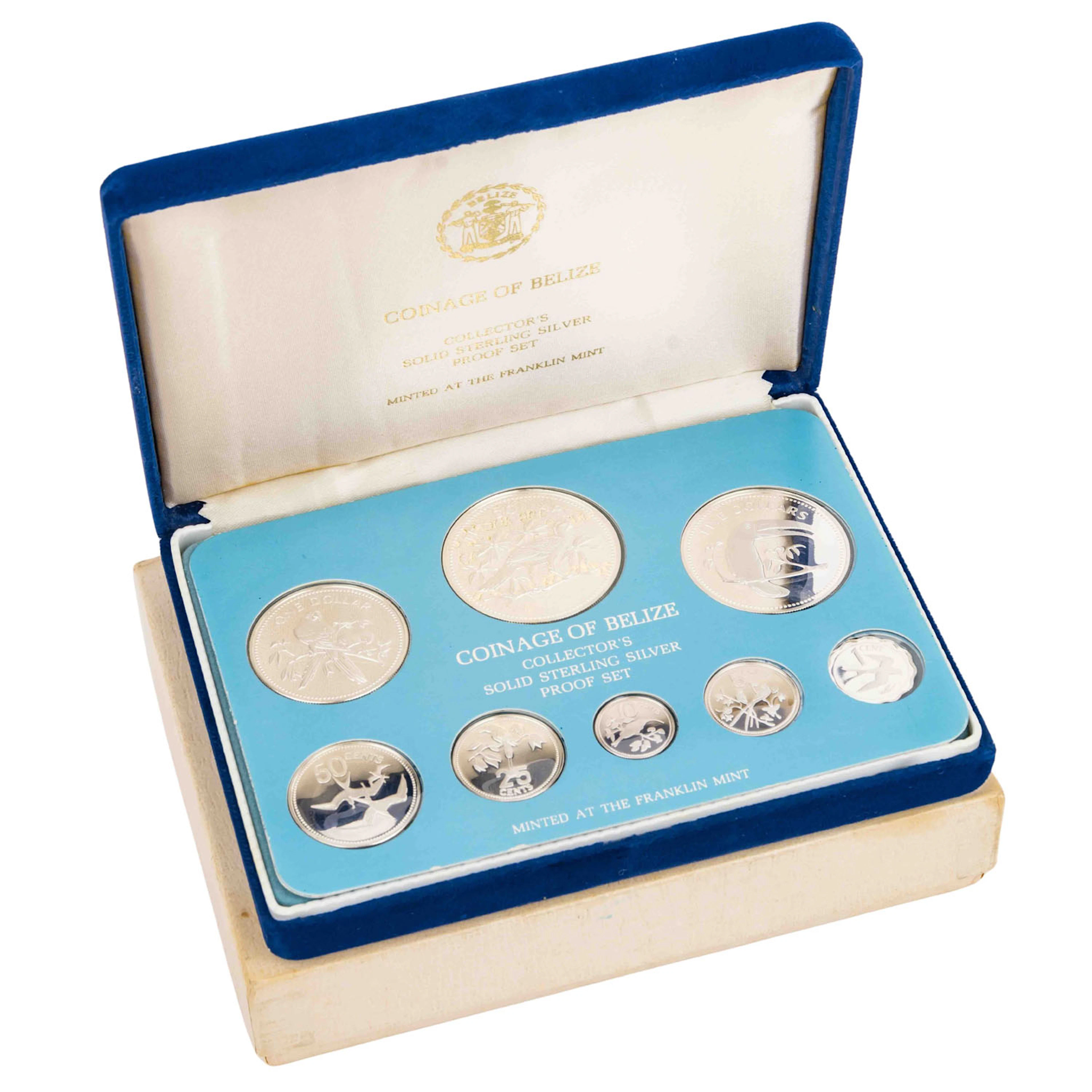 Belize/SILBER – Coinage of Belize 1976