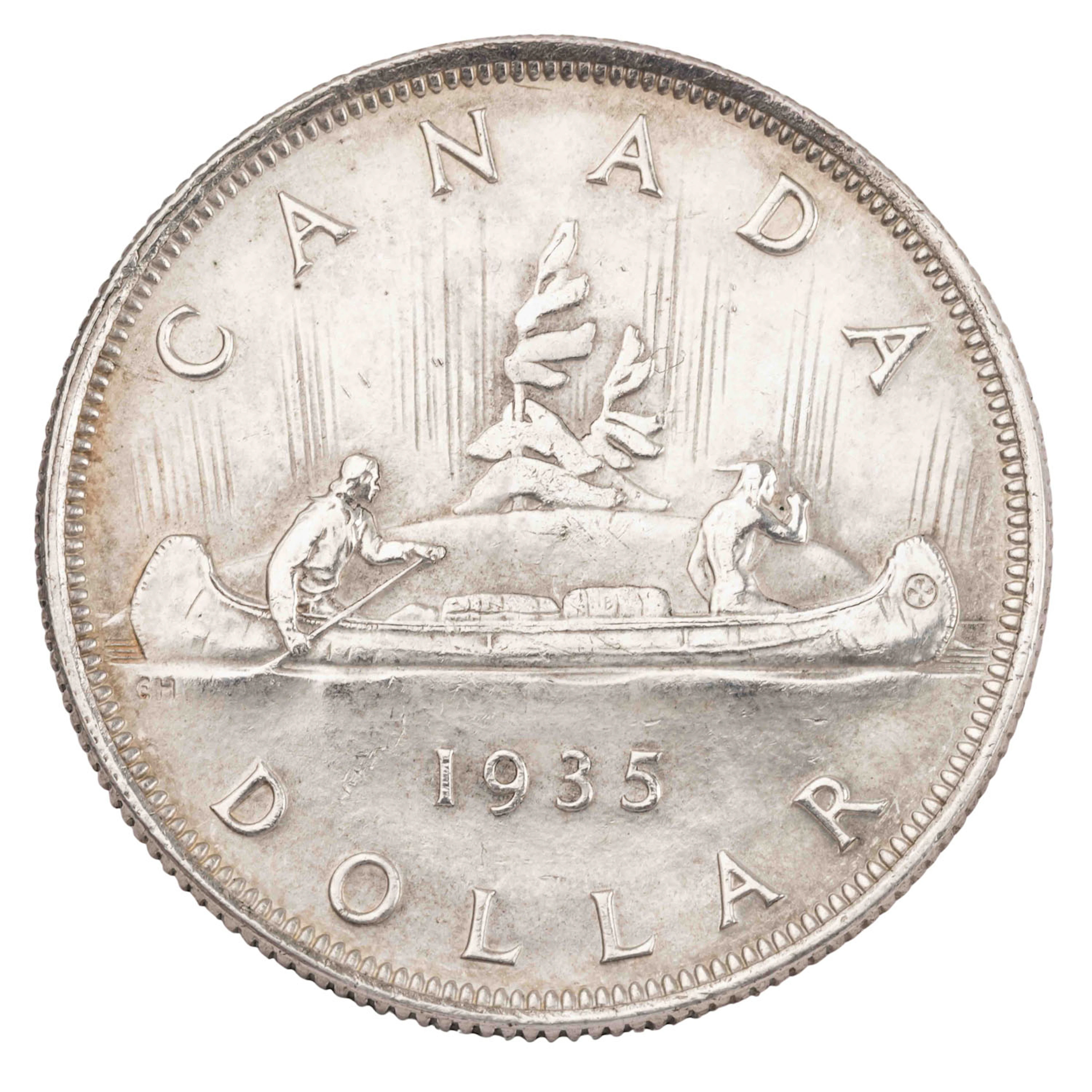 Kanada/SILBER - Georg V. 1 Dollar 1935 "25 jähriges Thronjubiläum"