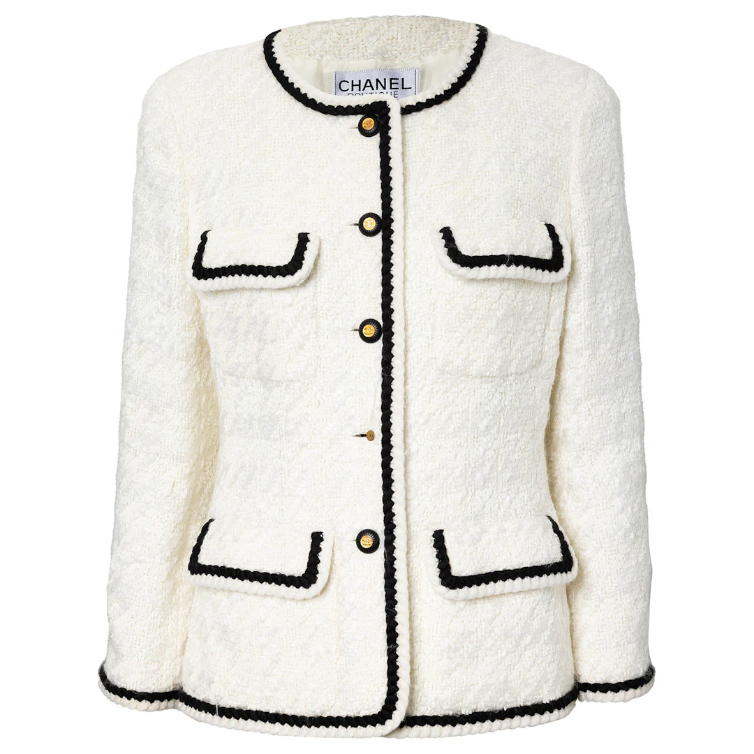 CHANEL BOUTIQUE VINTAGE Jacke, Gr. ca. 38/40, Koll.: P1993.