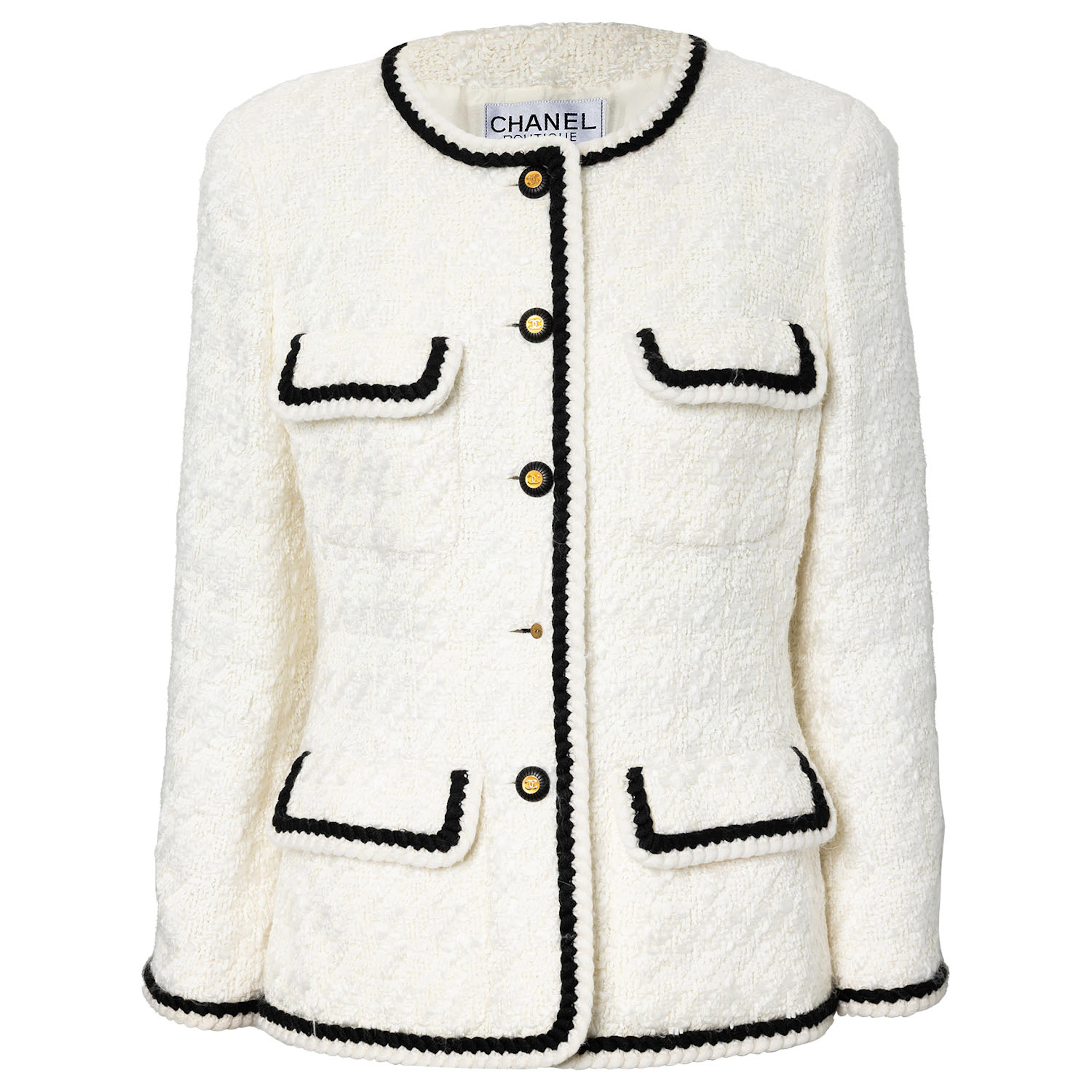 CHANEL BOUTIQUE VINTAGE Jacke, Gr. ca. 38/40, Koll.: P1993.