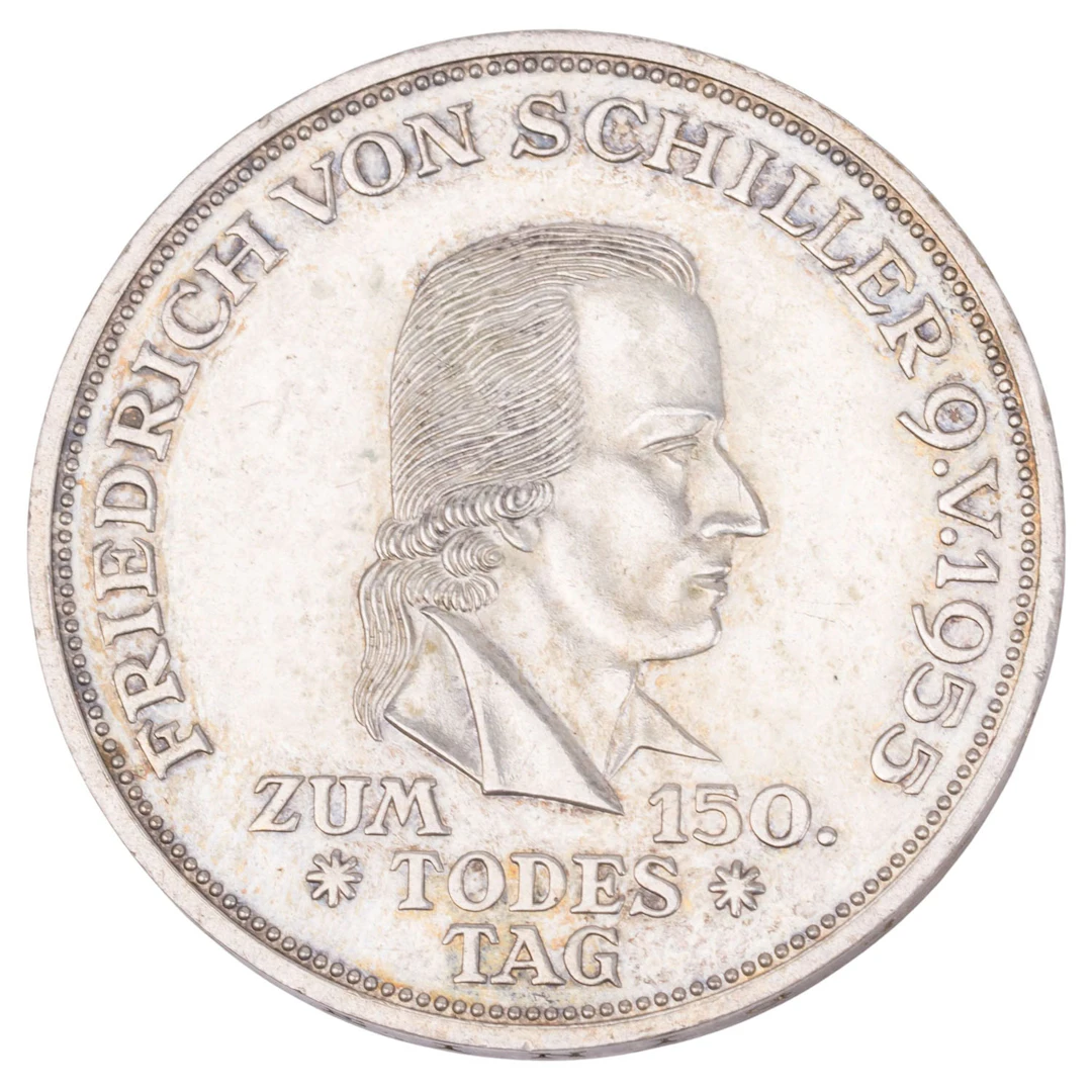 BRD/SILBER 5DM 1955/F "Schiller"