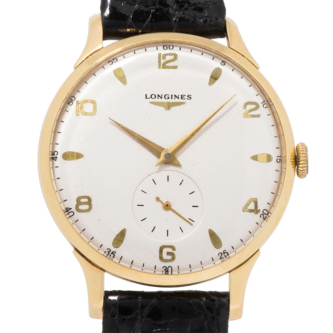 LONGINES 'Jumbo' Vintage Herrenuhr in 18K Gelbgold.