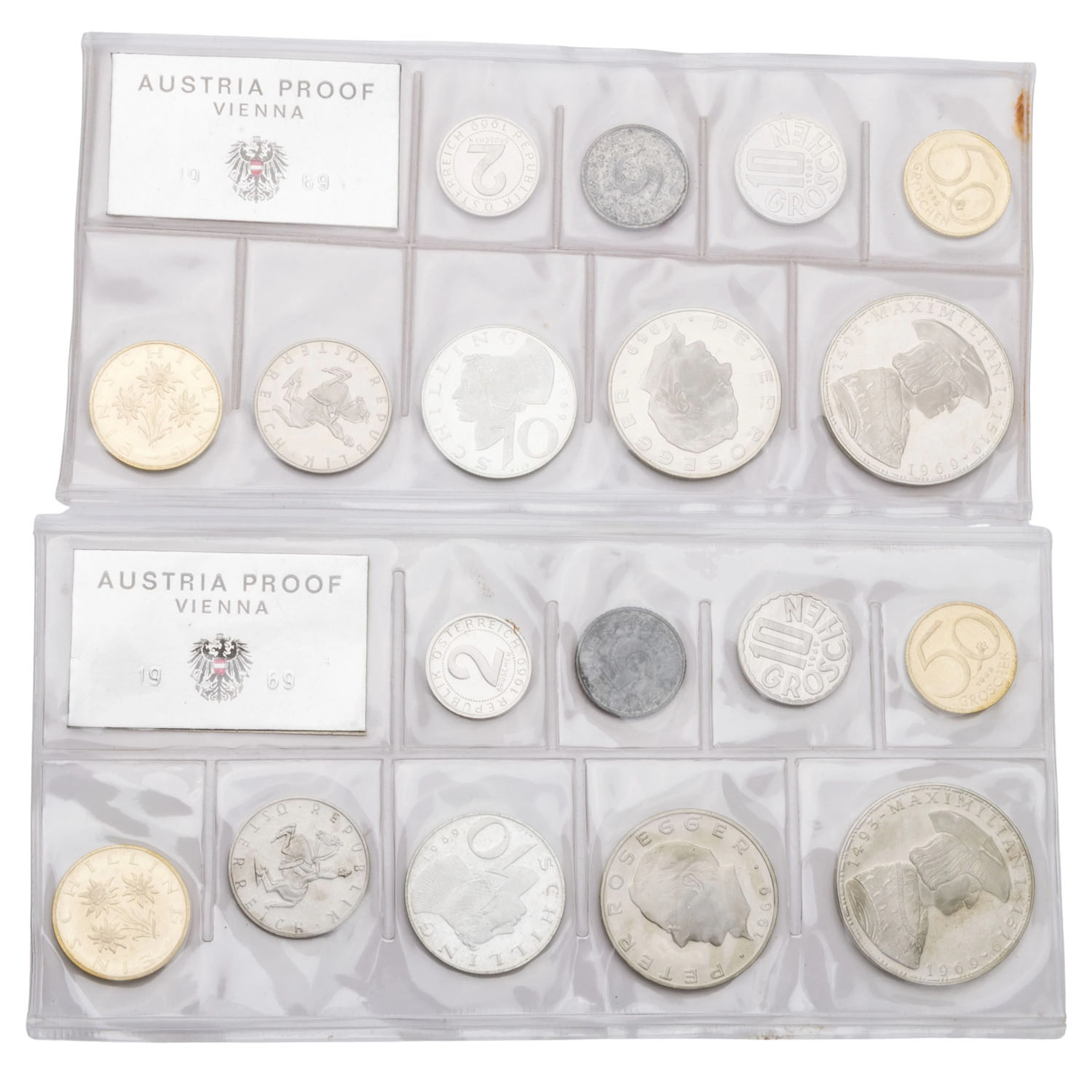 Österreich/SILBER – 2 x KMS 1969