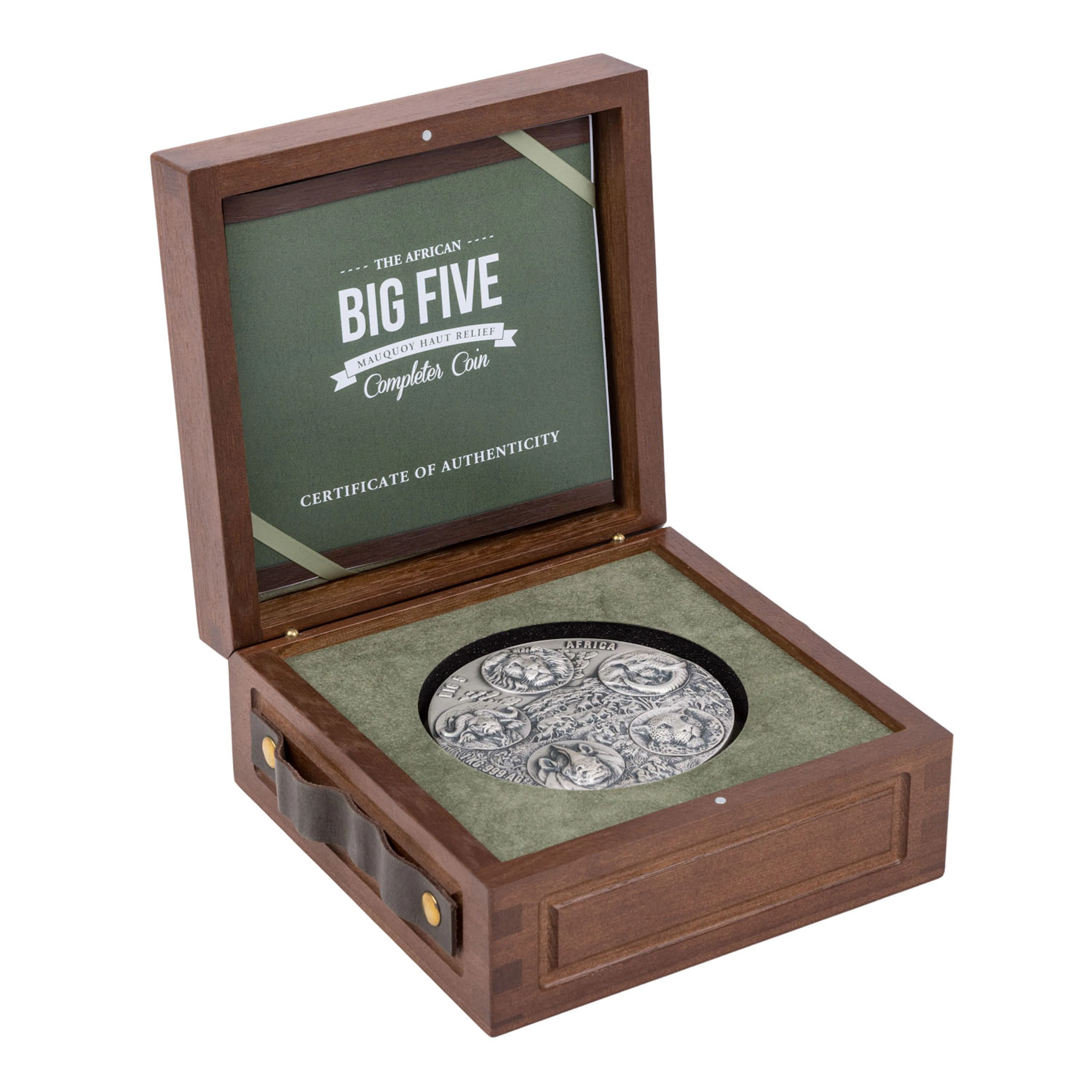 Elfenbeinküste /SILBER – 1 kg „The African BIG FIVE“ 10.000 Francs CFA 2023