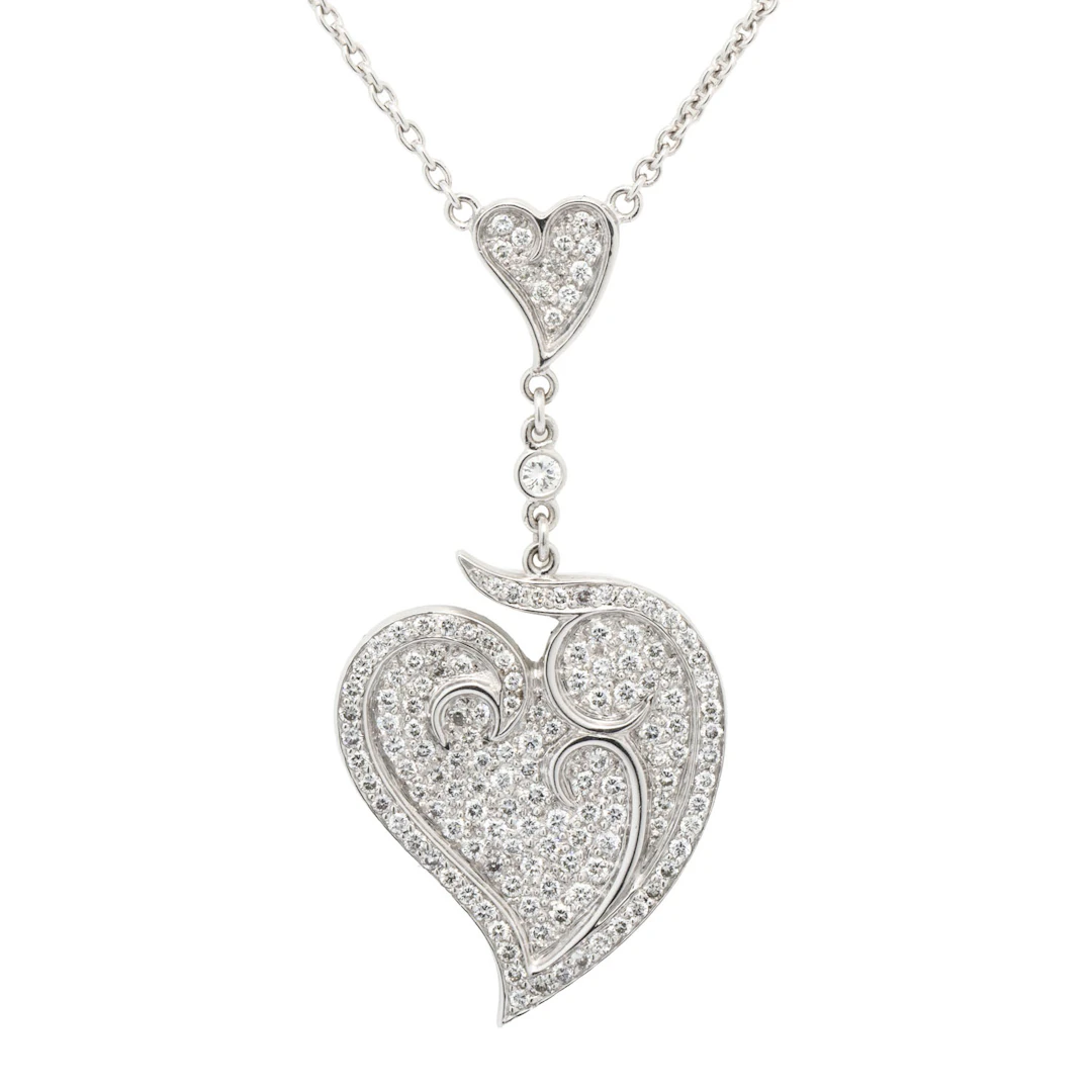 Collier mit Mittelteil in Herzform