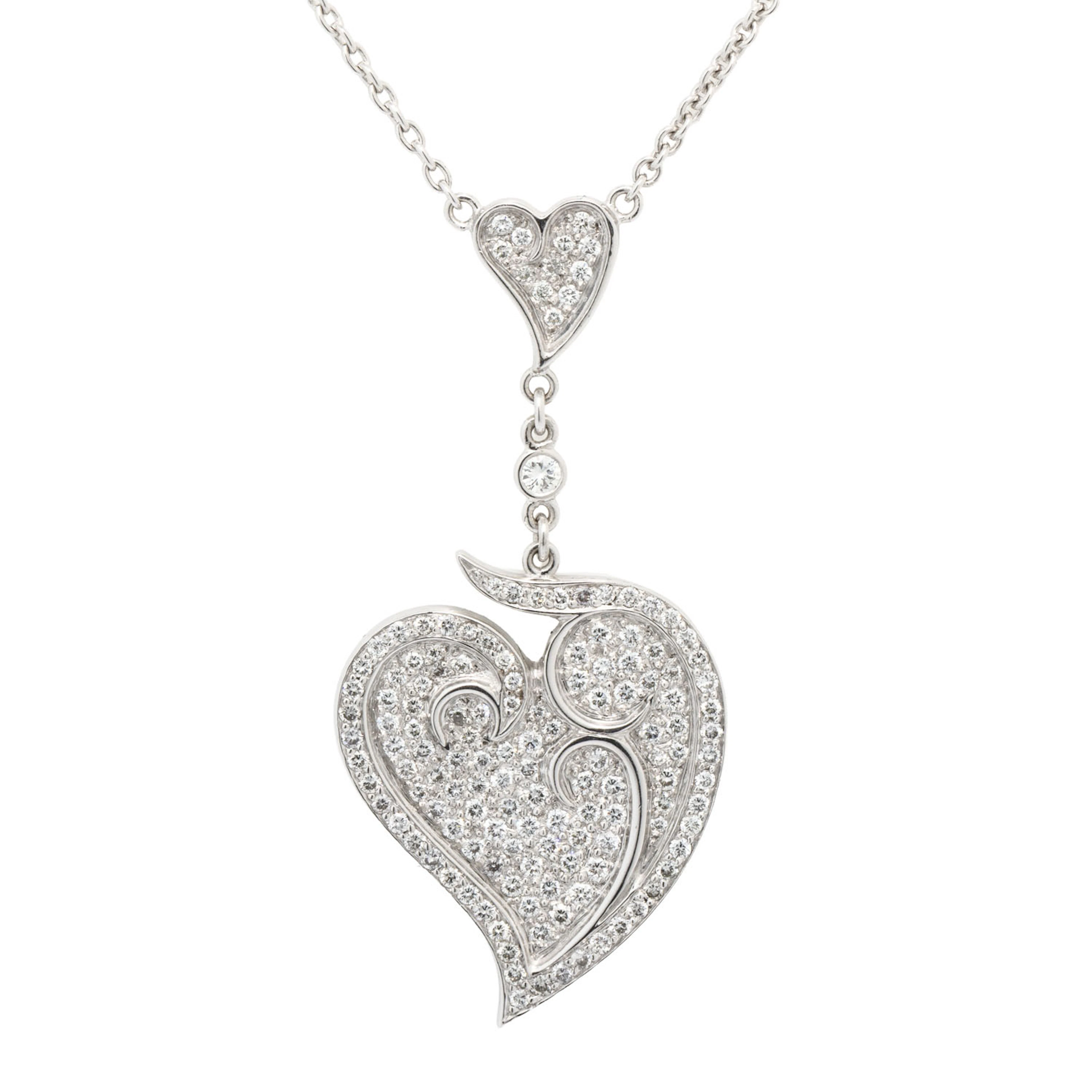 Collier mit Mittelteil in Herzform