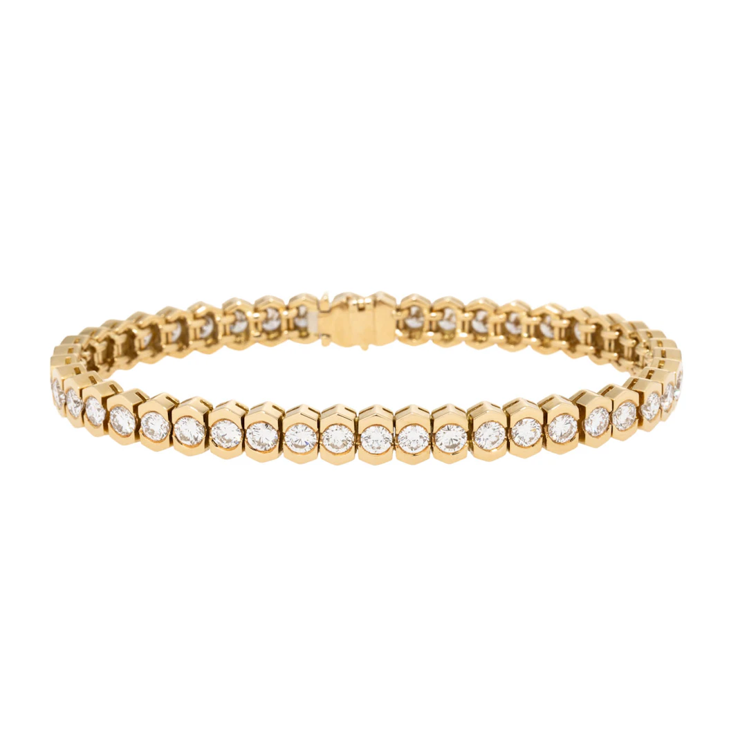 Rivière Armband mit Brillanten zus. ca. 6,7 ct