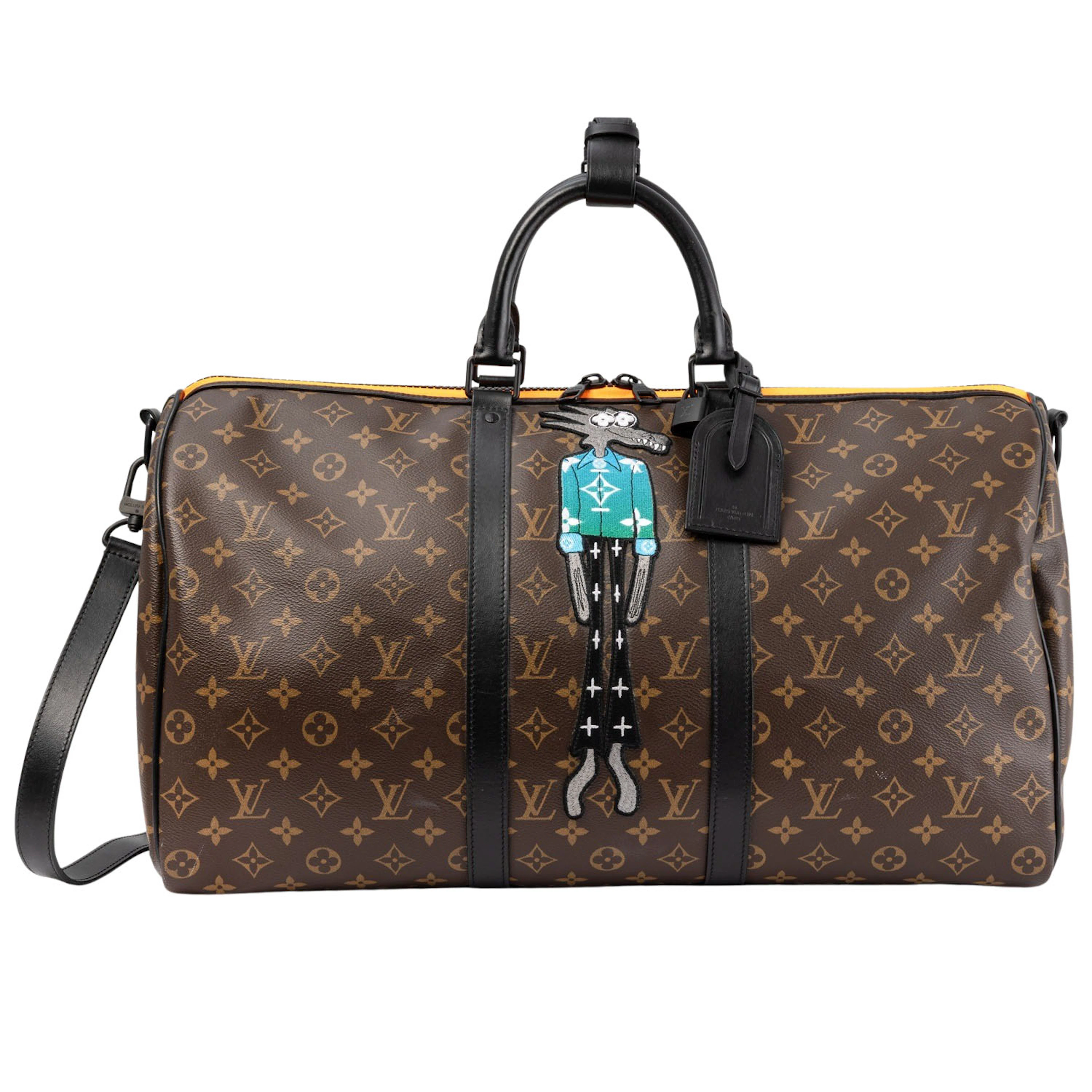 LOUIS VUITTON Weekender "ZOOOM WITH FRIENDS KEEPALL 50 BANDO.", Koll.: 2021.