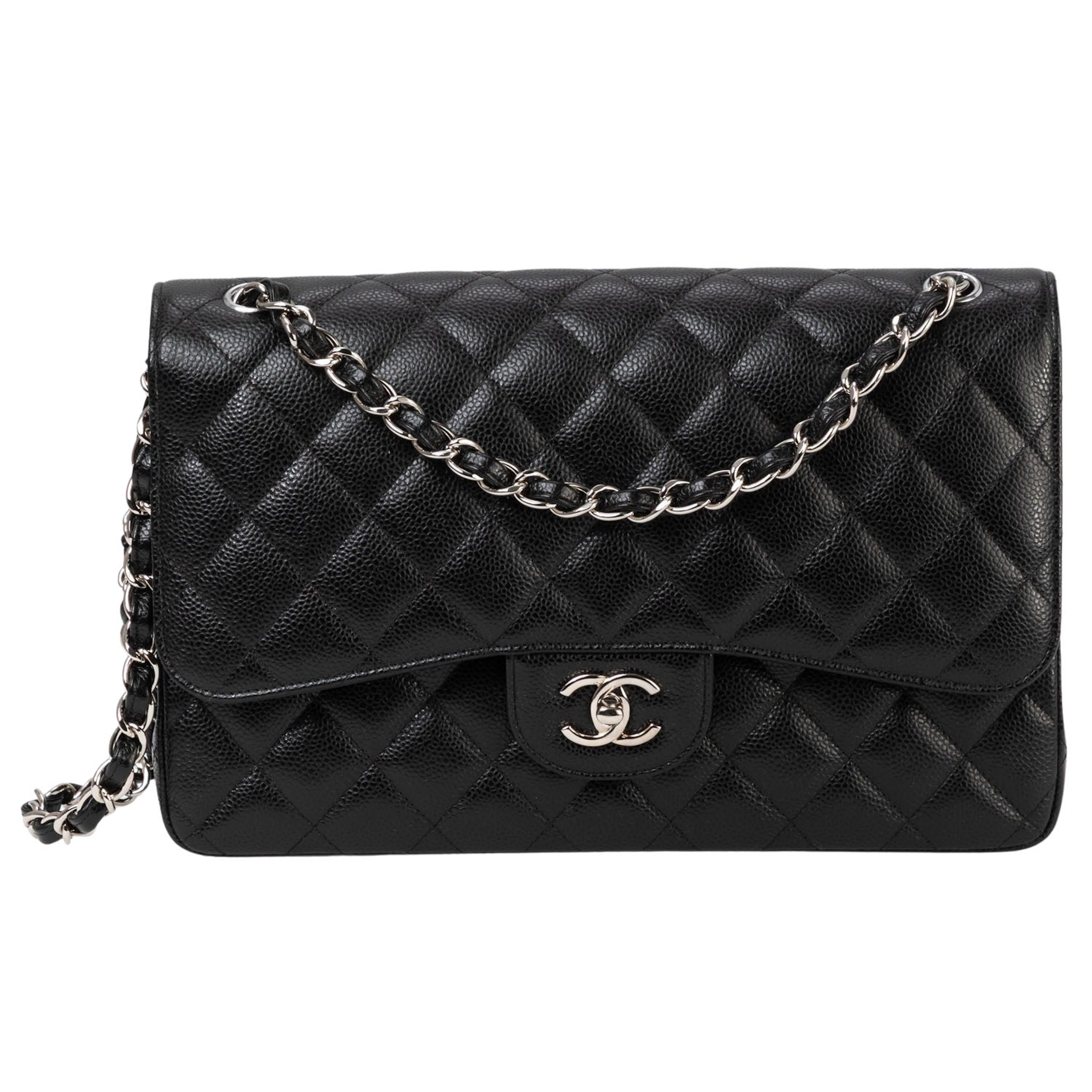 CHANEL Schultertasche "GROSSE KLASSISCHE TASCHE JUMBO".