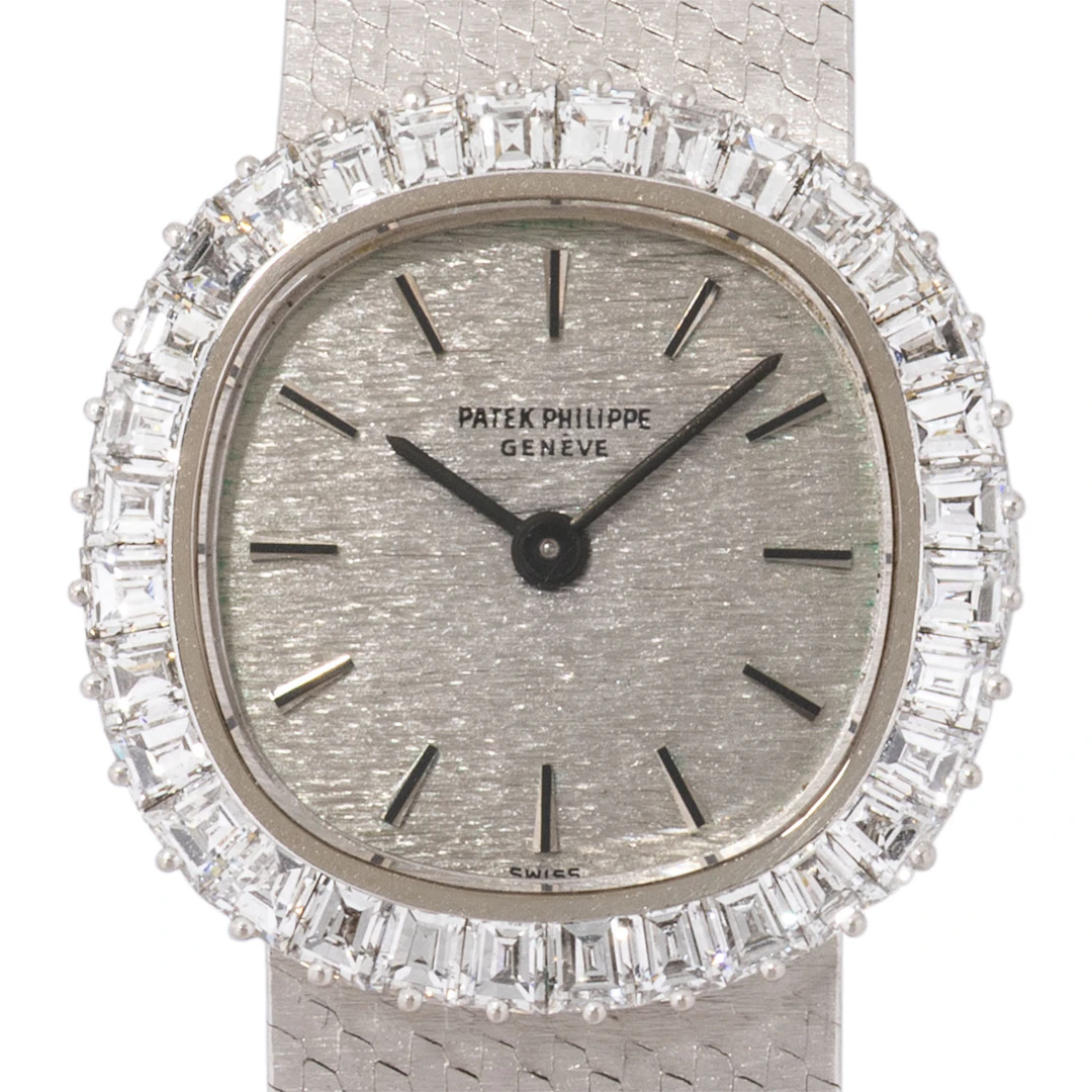 PATEK PHILIPPE hochfeine Vintage "Factory diamonds" Damenuhr, Ref.
