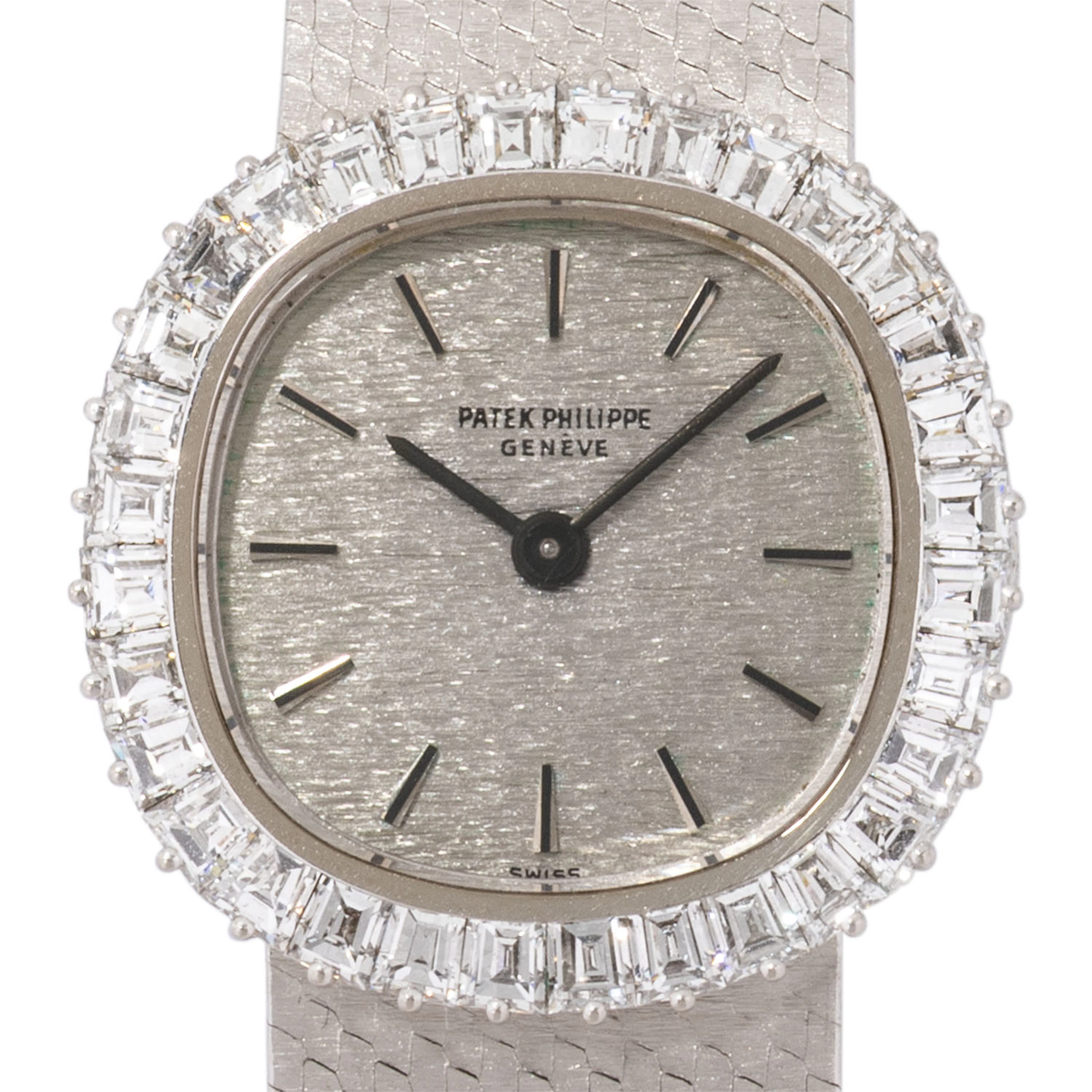 PATEK PHILIPPE hochfeine Vintage "Factory diamonds" Damenuhr, Ref.