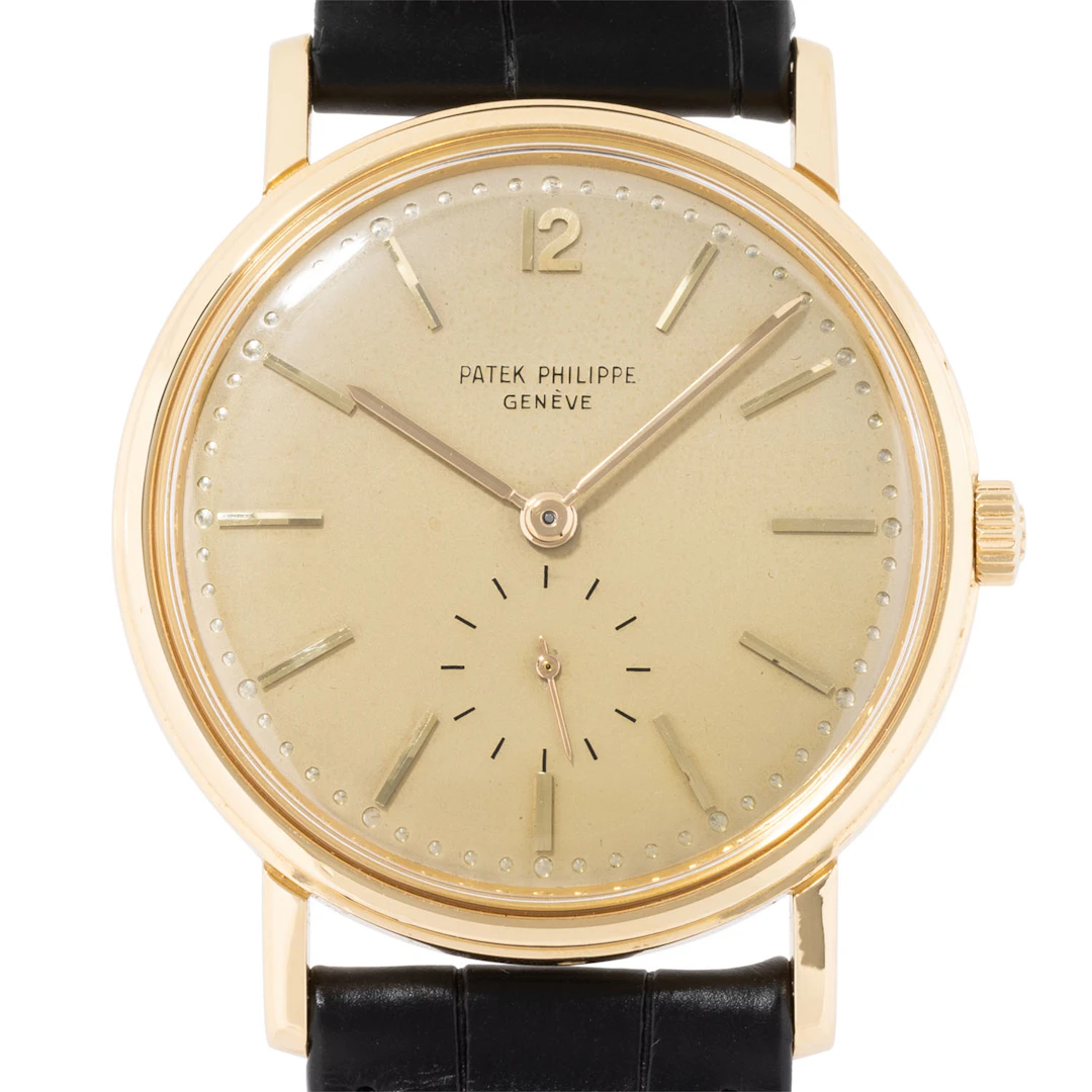 PATEK PHILIPPE seltene Vintage Calatrava Herrenuhr, Ref. 2584. Box