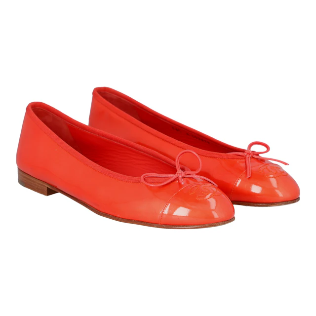 CHANEL VINTAGE Ballerinas, Gr.38,5.